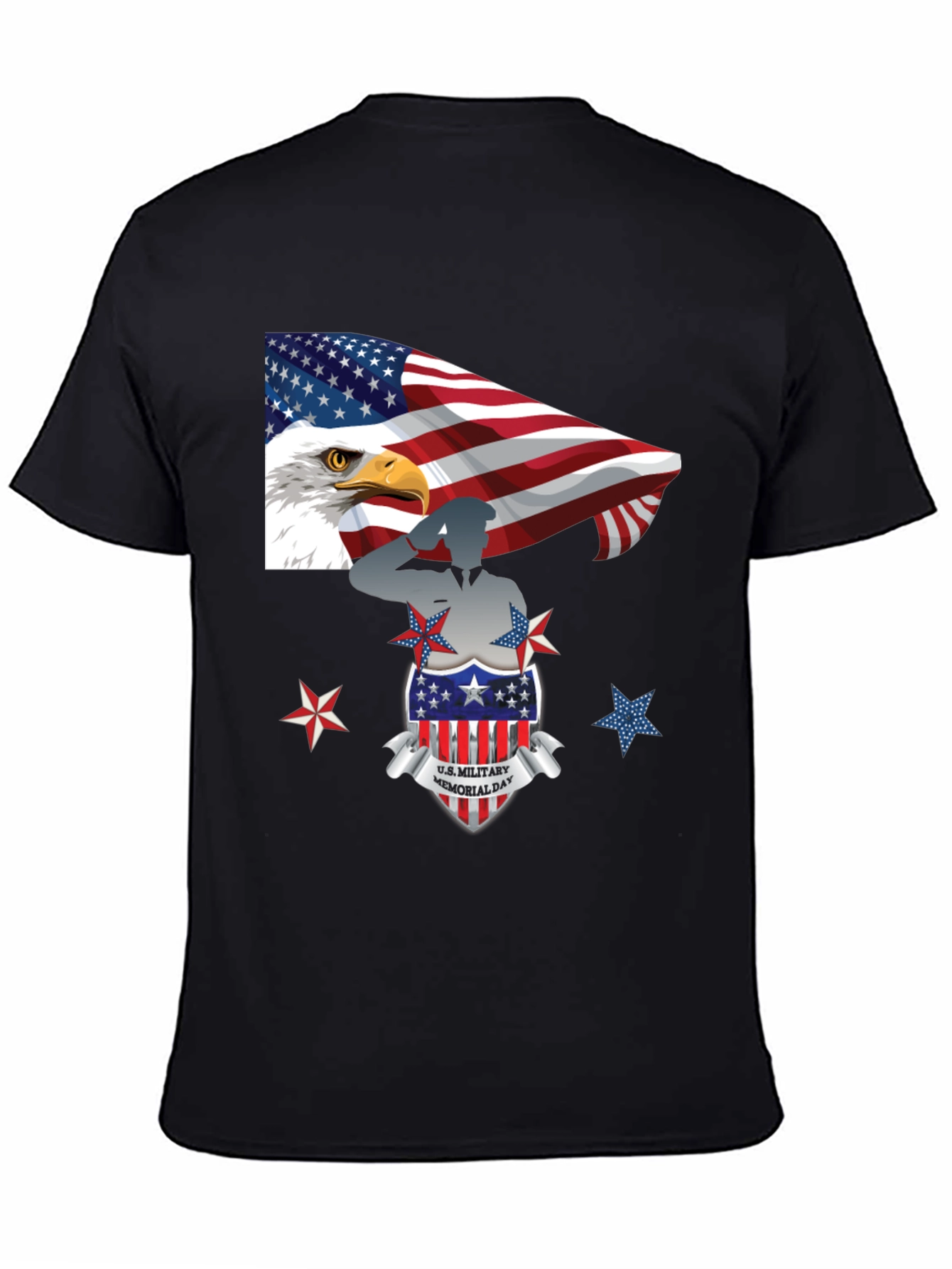Patriotic U.S. Military Memorial Day T-Shirt