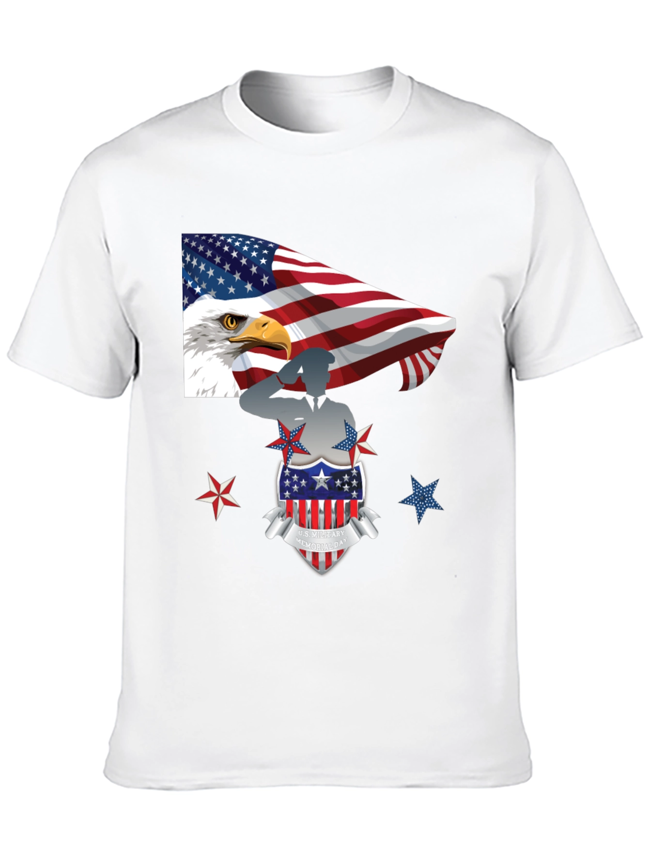 Patriotic U.S. Military Memorial Day T-Shirt
