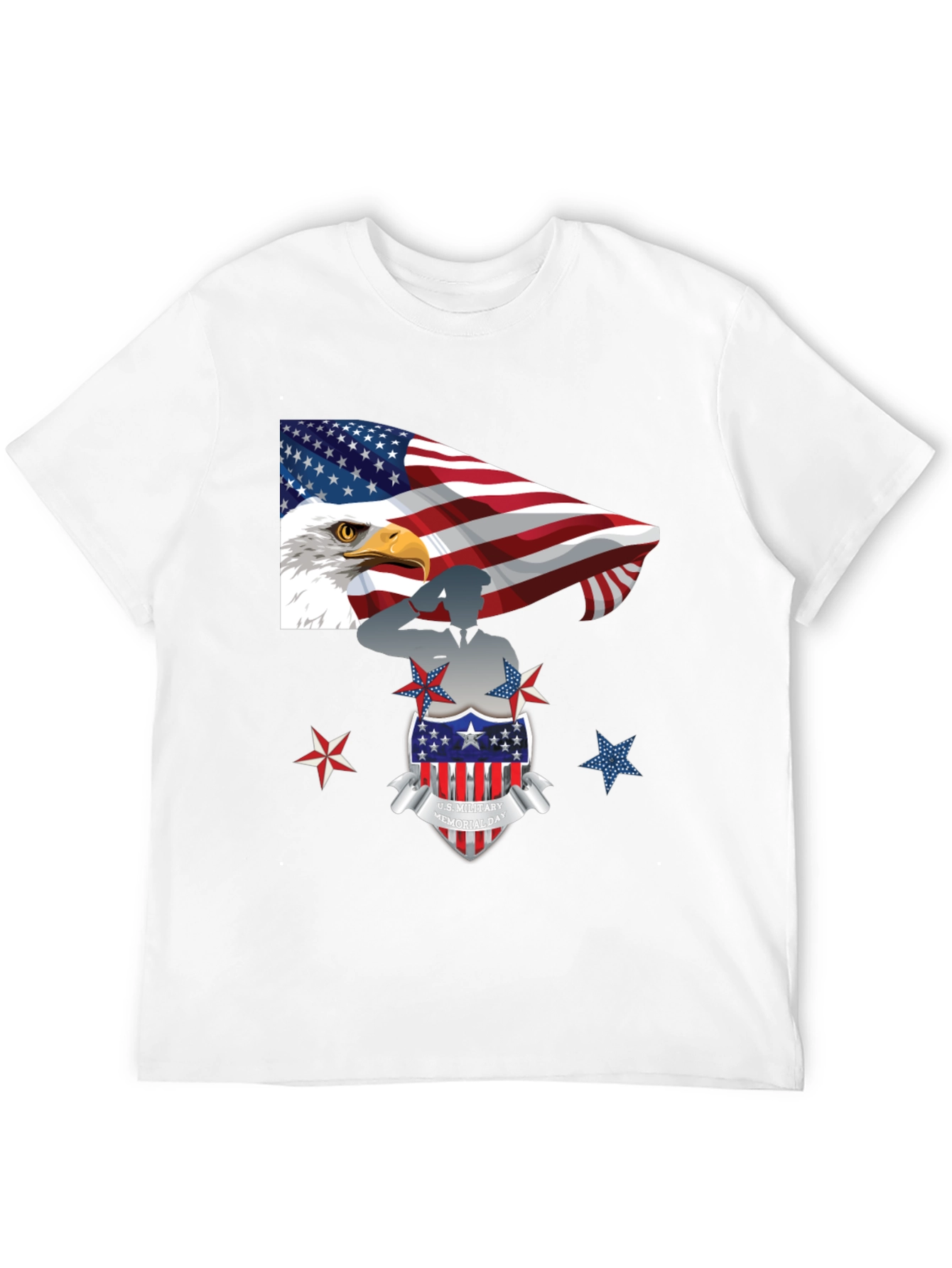 Patriotic U.S. Military Memorial Day T-Shirt