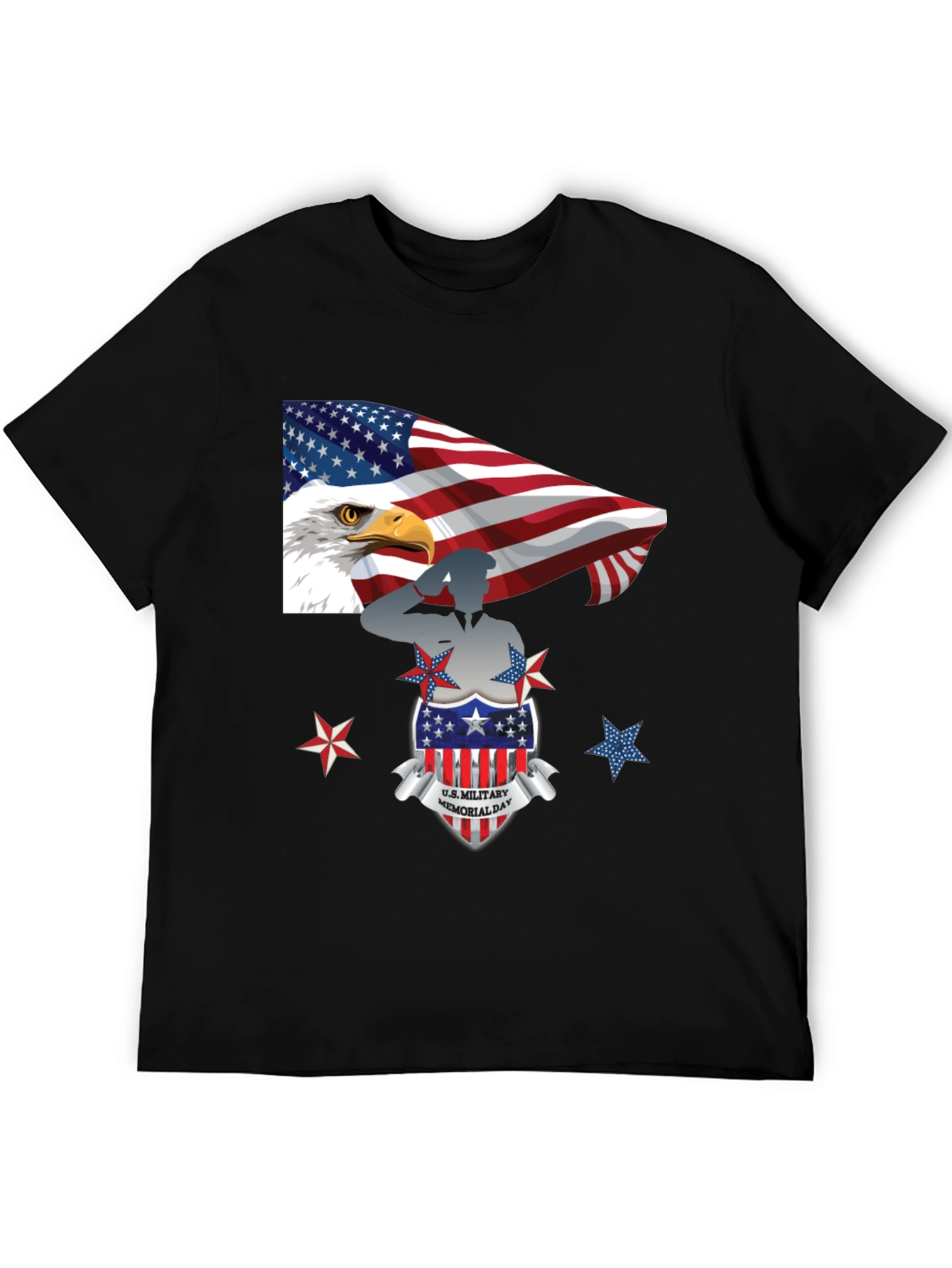 Patriotic U.S. Military Memorial Day T-Shirt