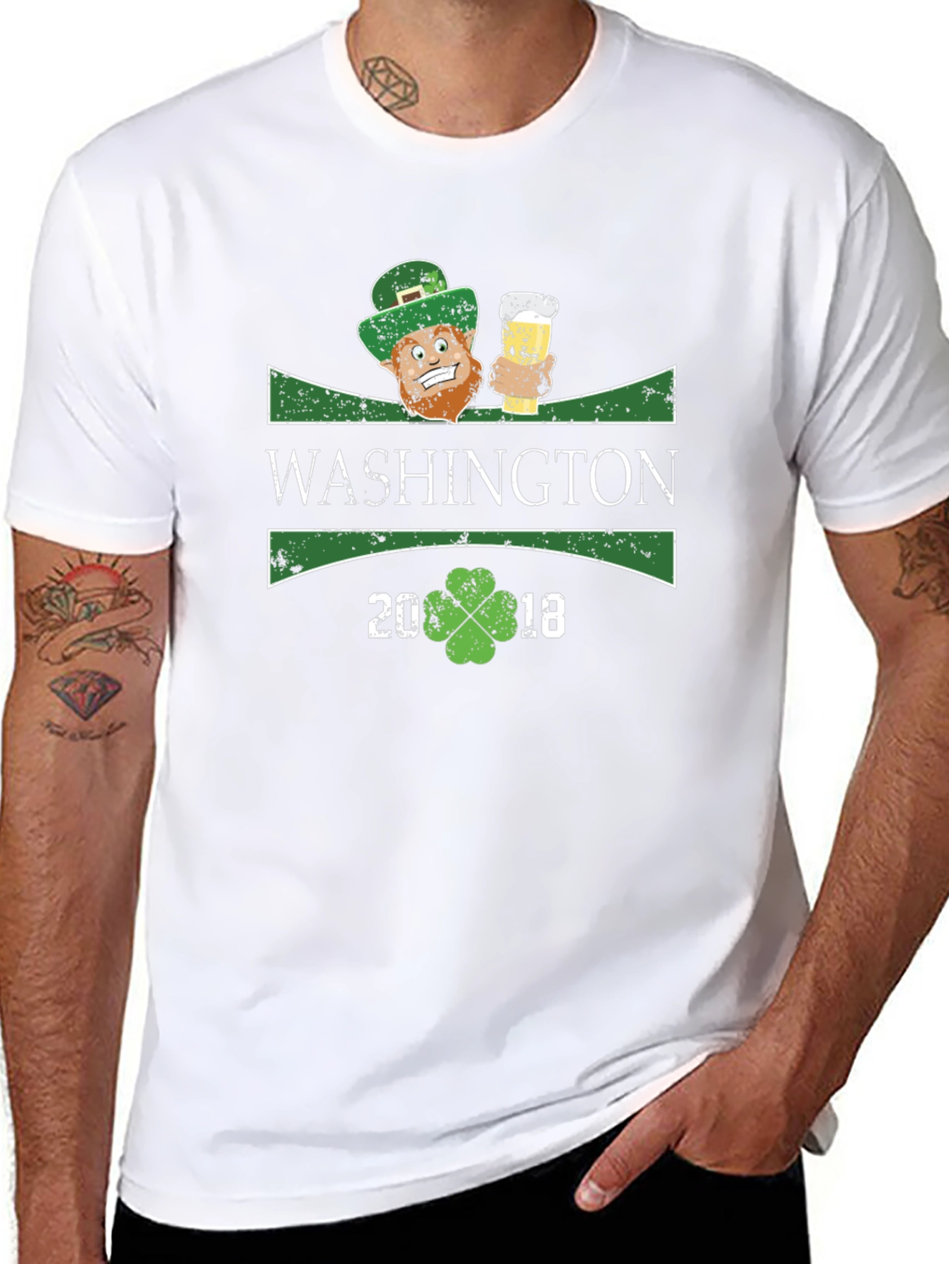 Washington St. Patricks Day Graphic Tee