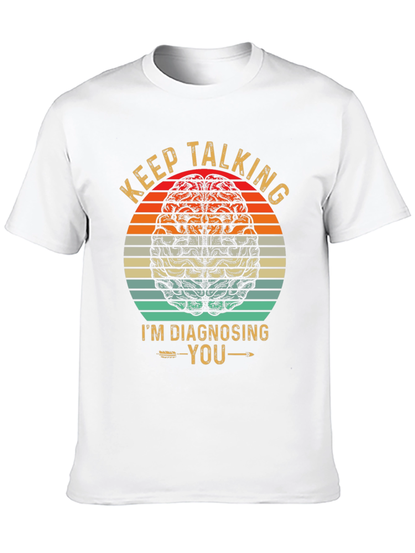 Keep Talking T-Shirt Brain Graphic Tee