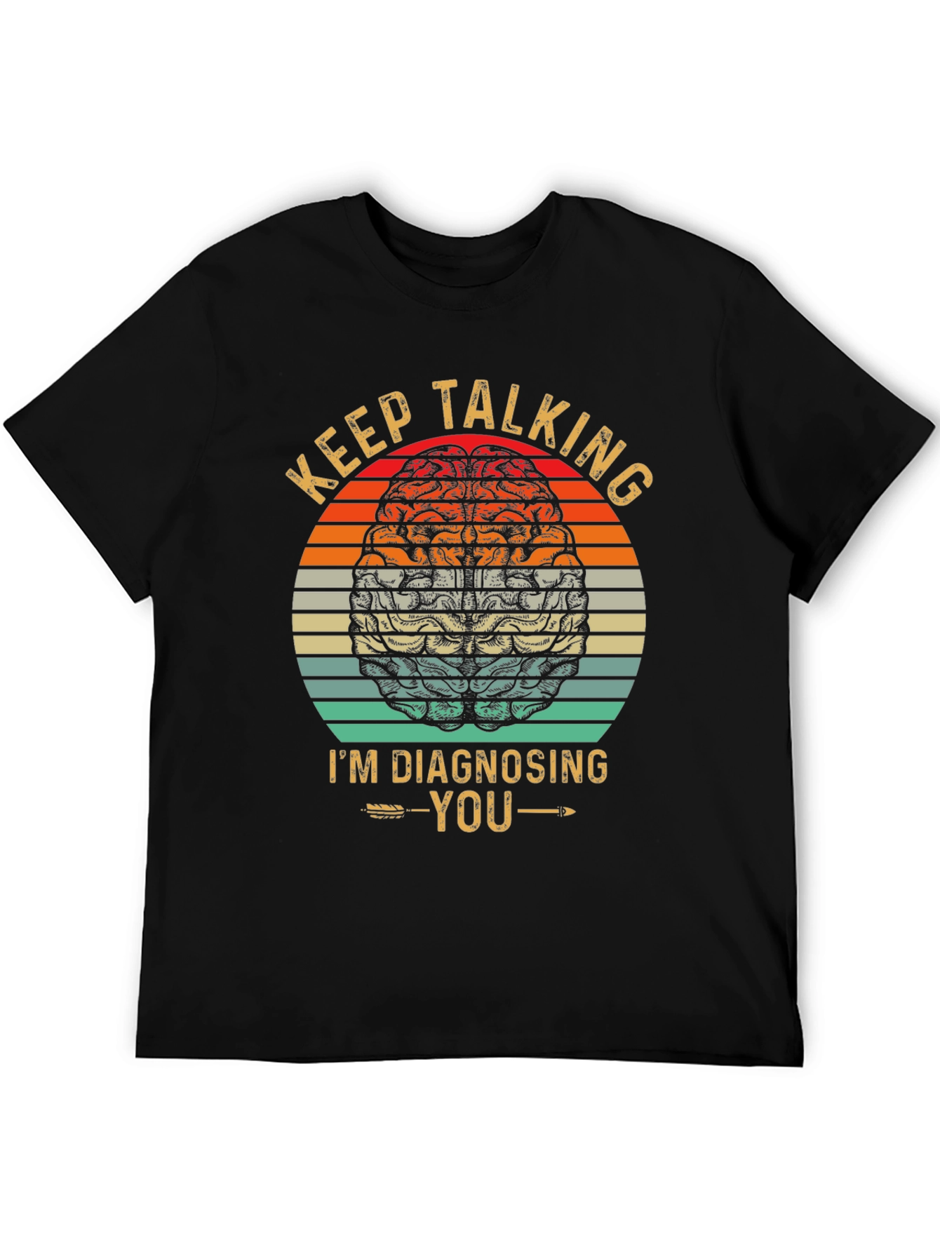 Keep Talking T-Shirt Brain Graphic Tee