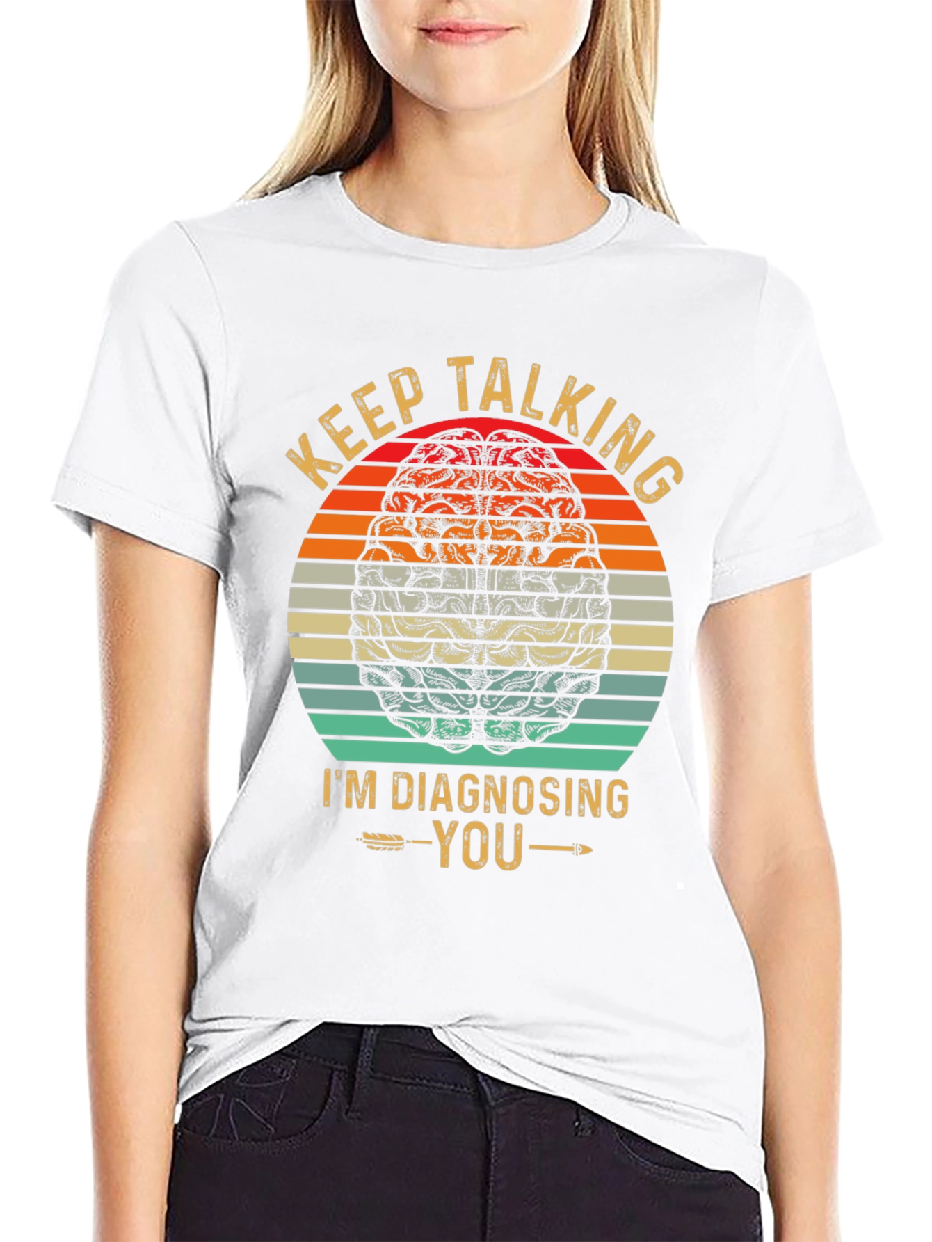 Keep Talking T-Shirt Brain Graphic Tee