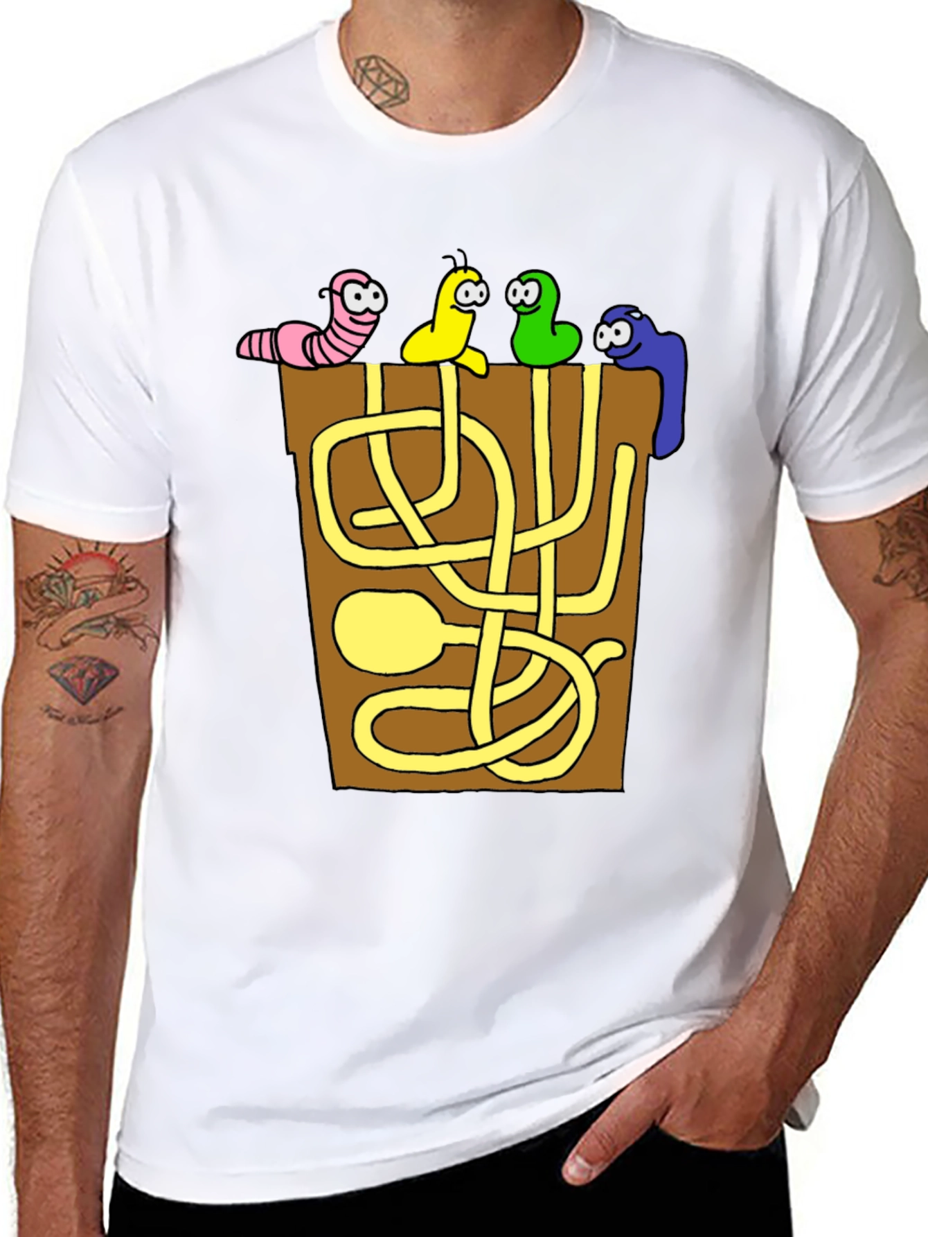 Funny Worm Maze T-Shirt