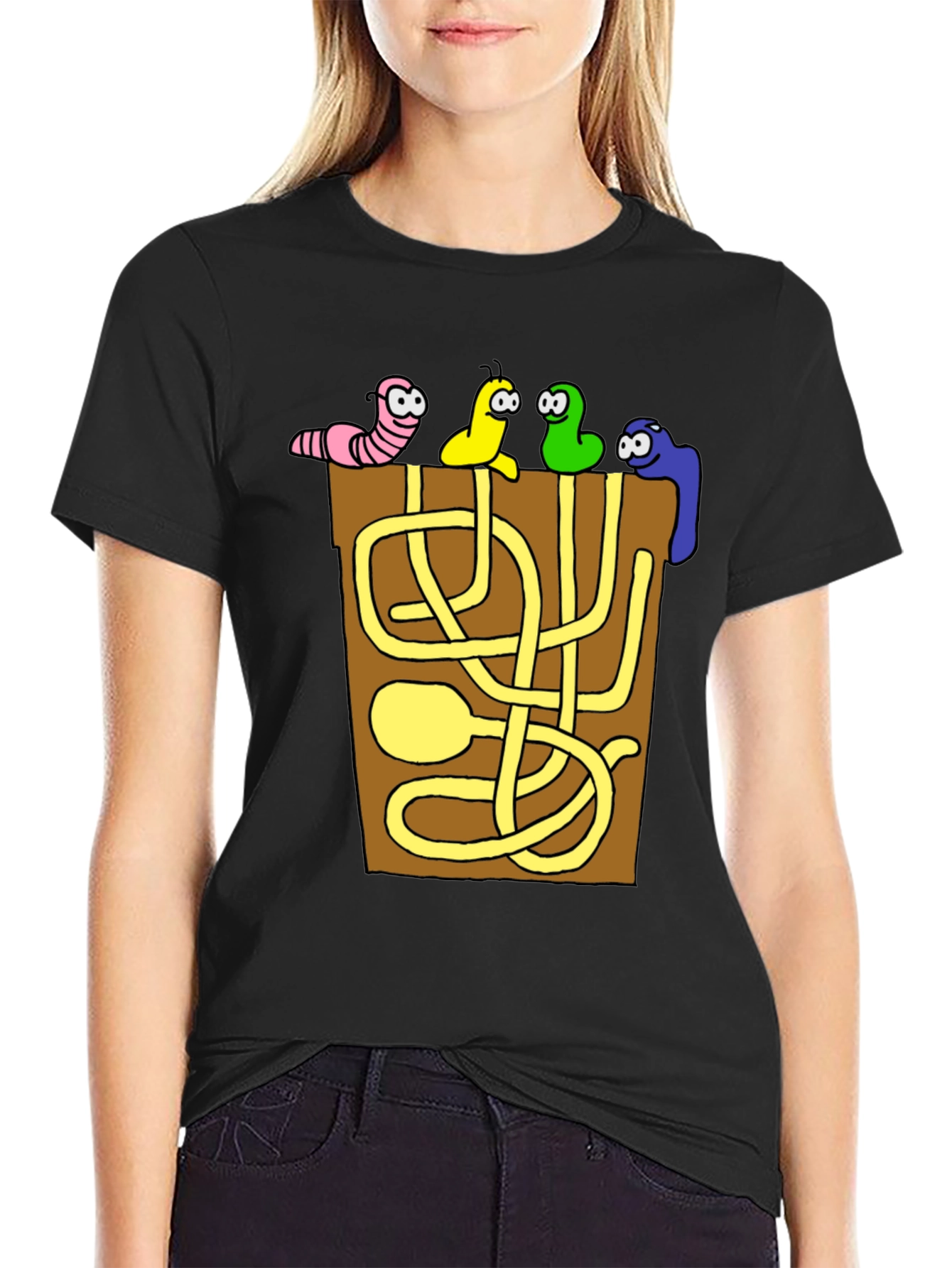 Funny Worm Maze T-Shirt