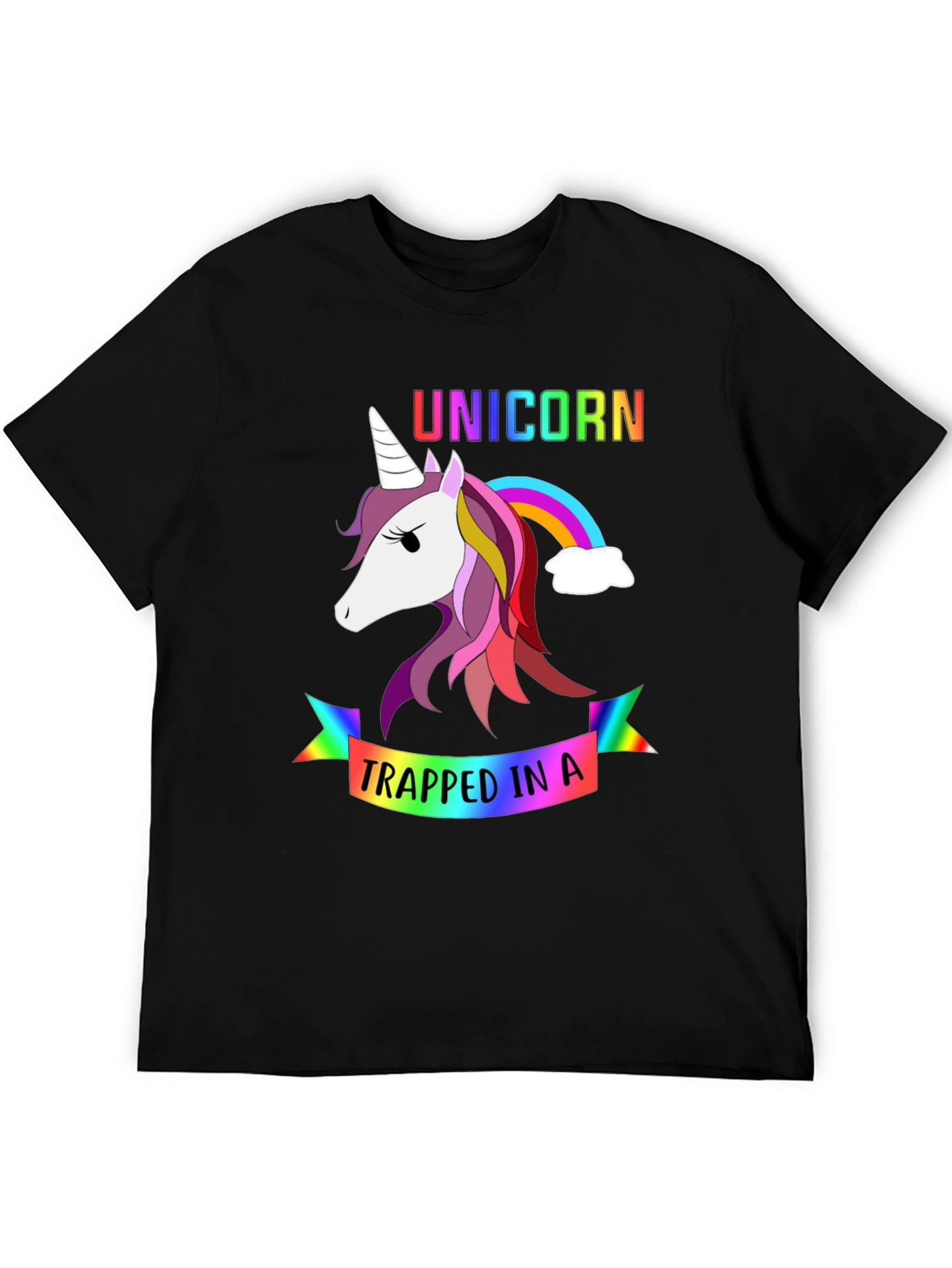 Unicorn Trapped In a Rainbow T-Shirt