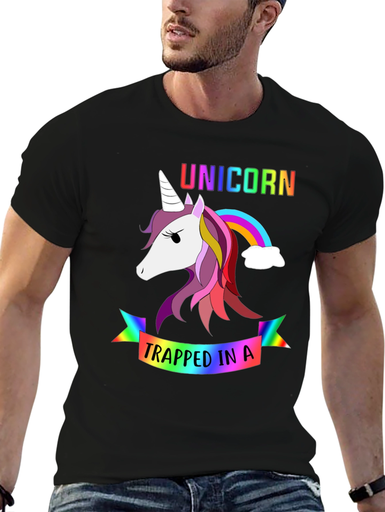 Unicorn Trapped In a Rainbow T-Shirt