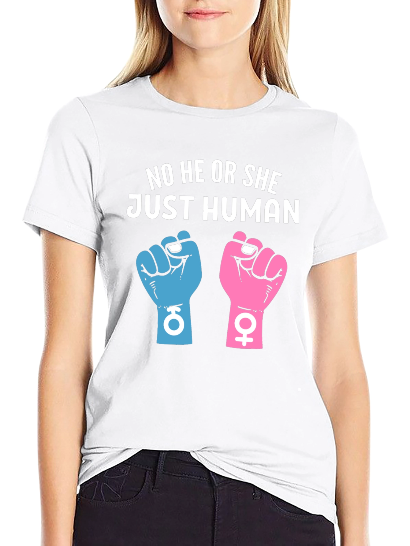 No He or She Just Human Unisex T-Shirt