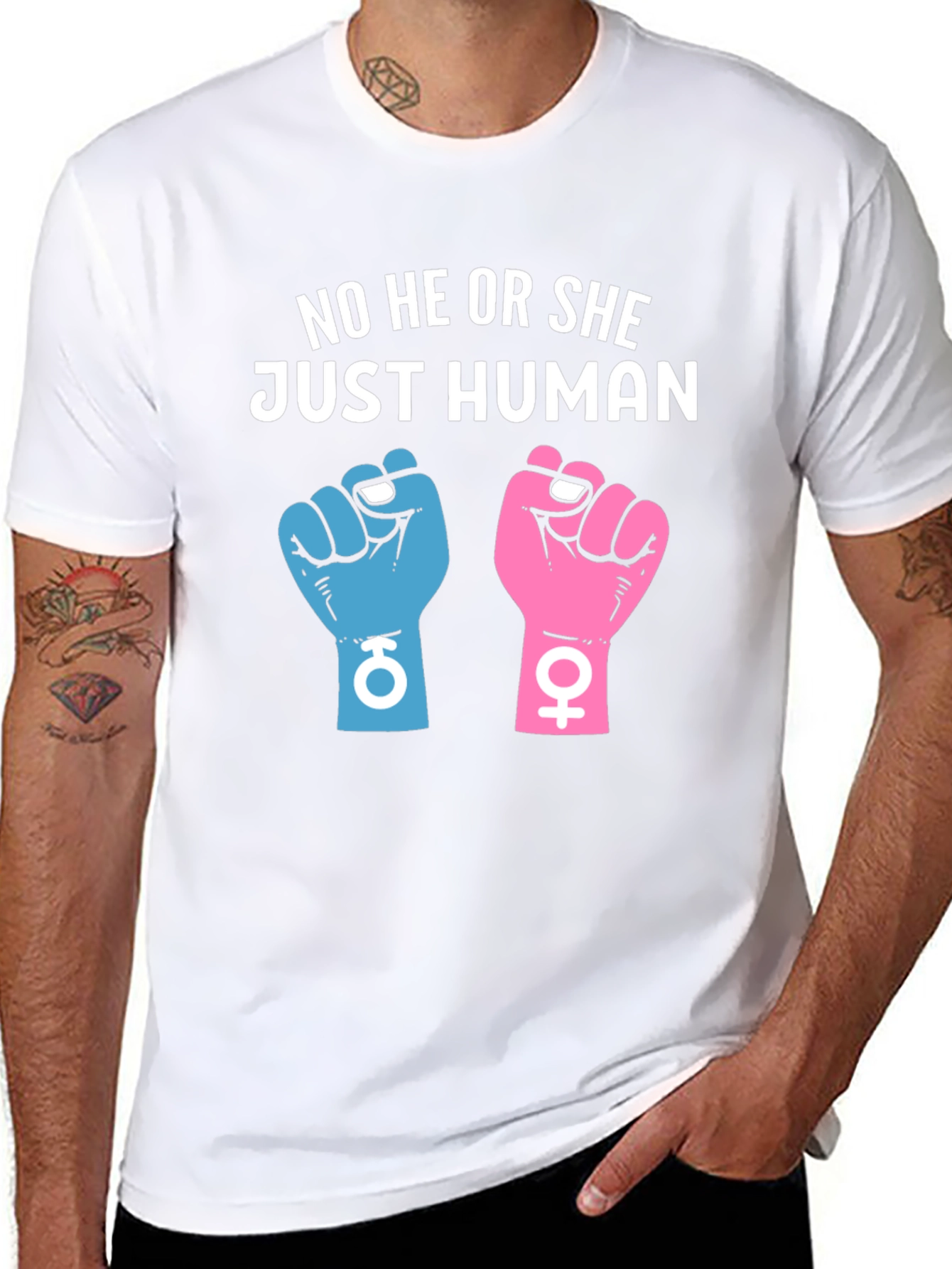 No He or She Just Human Unisex T-Shirt