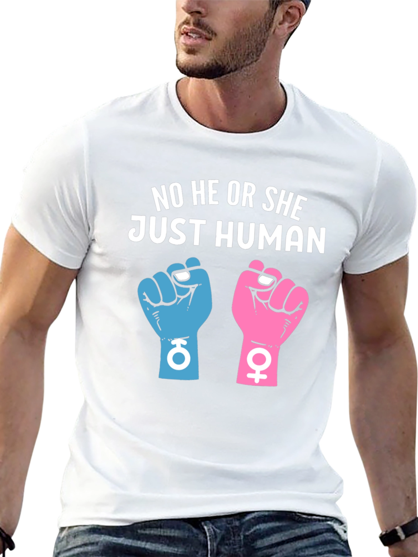 No He or She Just Human Unisex T-Shirt