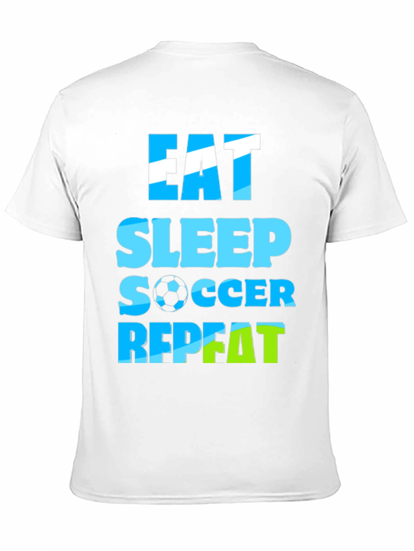 Eat Sleep Soccer Repeat Graphic Tee