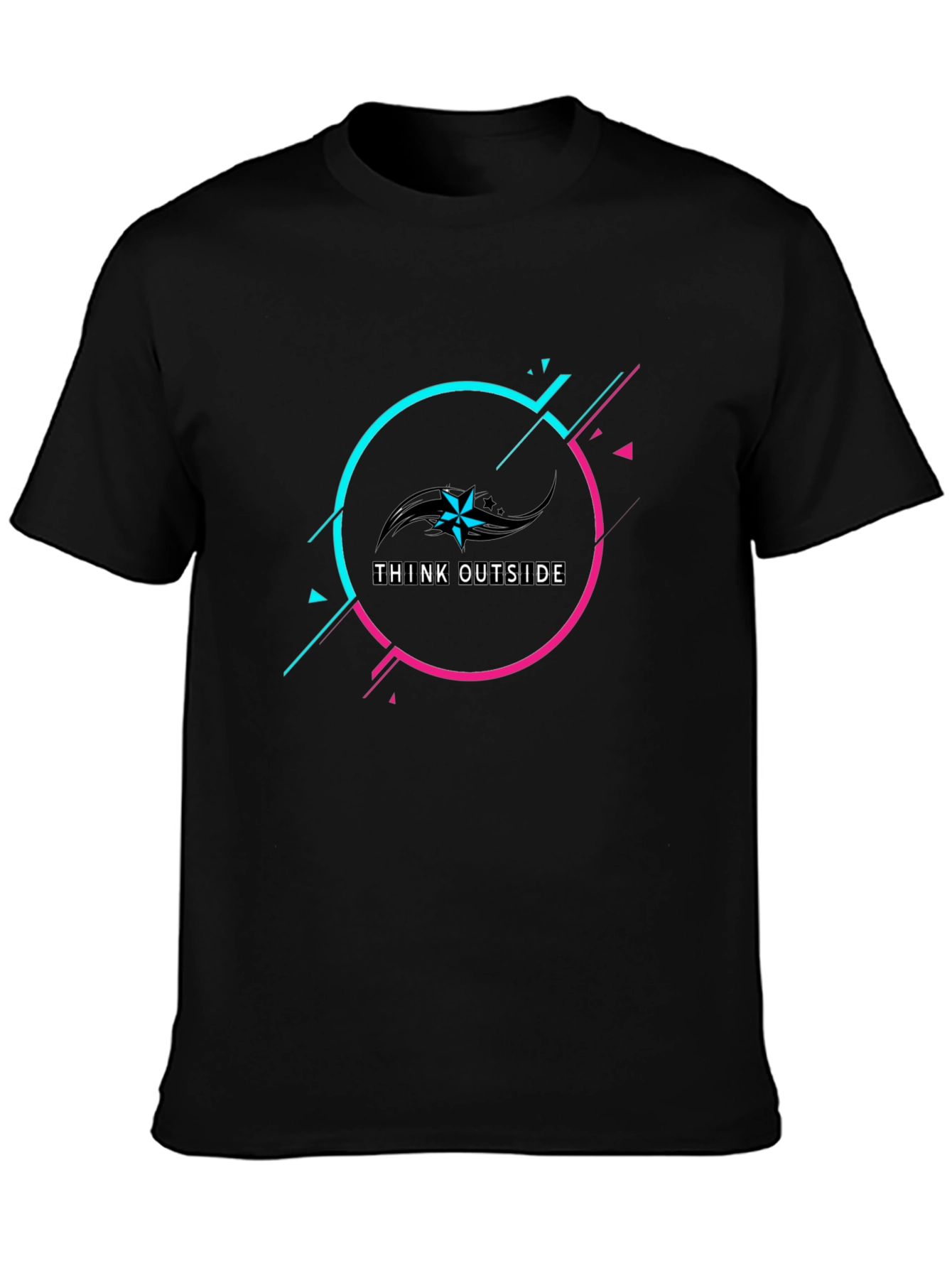 Think Outside Black Graphic Tee