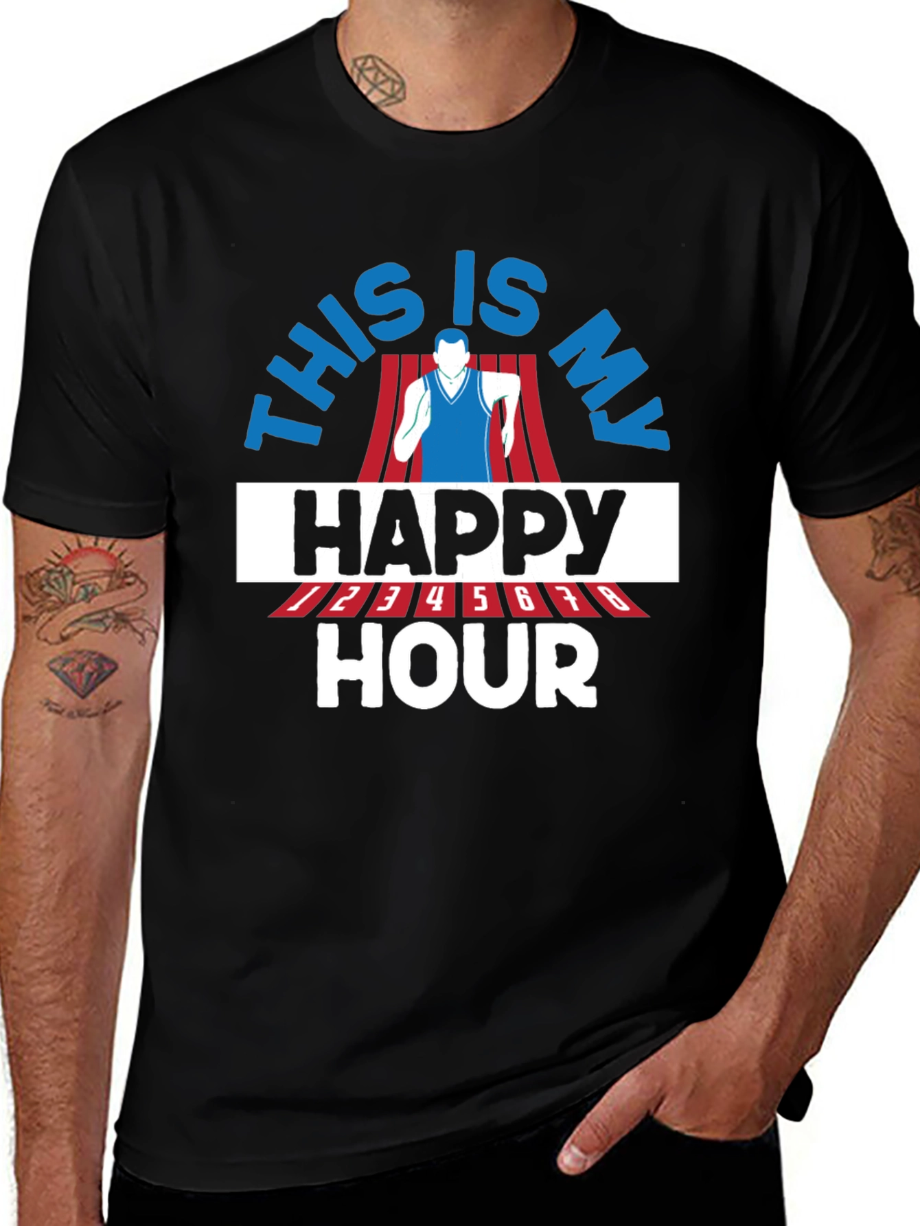 This is My Happy Hour Running T-Shirt
