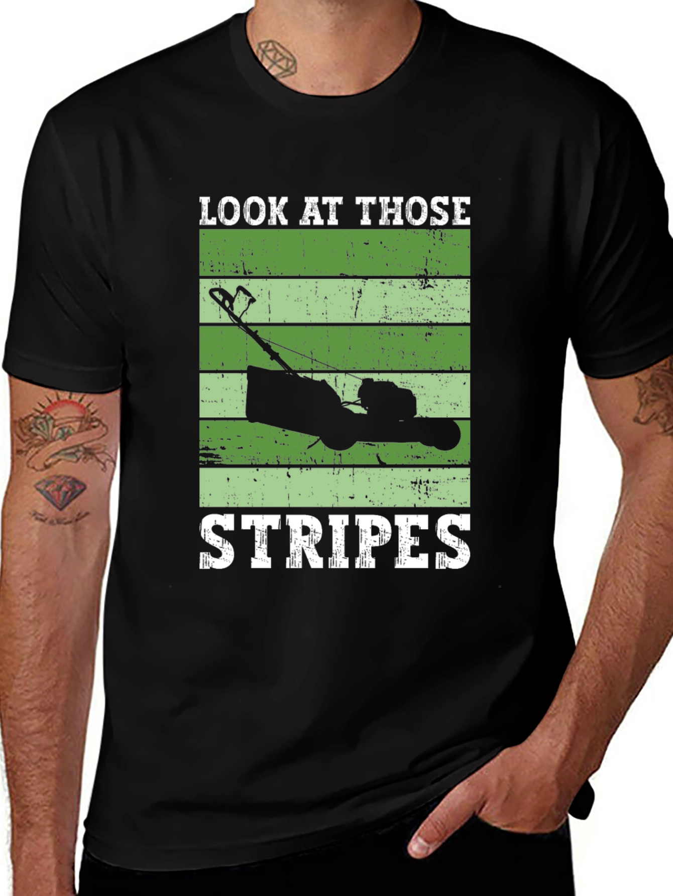 Look At Those Stripes Lawn Mower T-Shirt