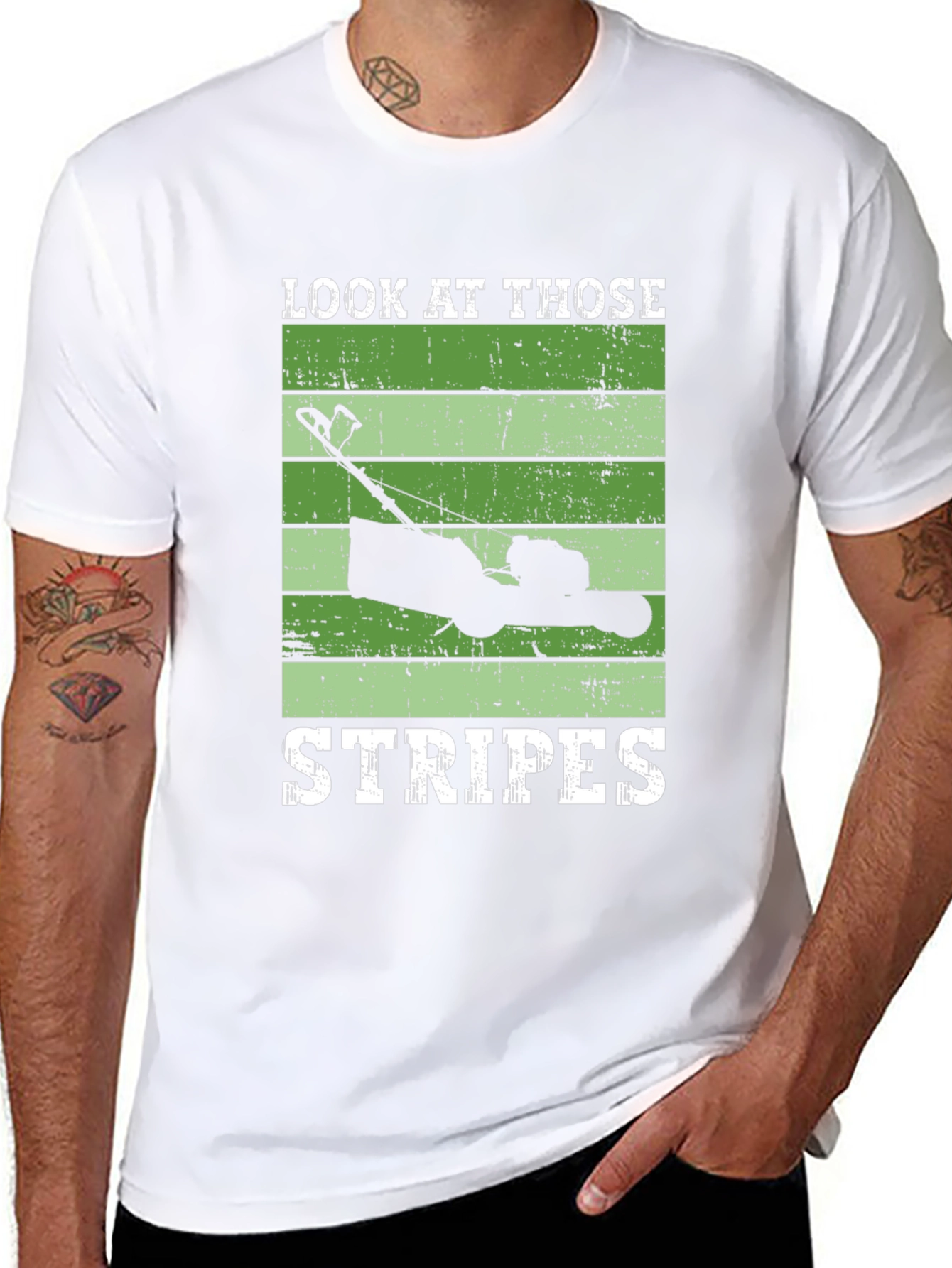 Look At Those Stripes Lawn Mower T-Shirt