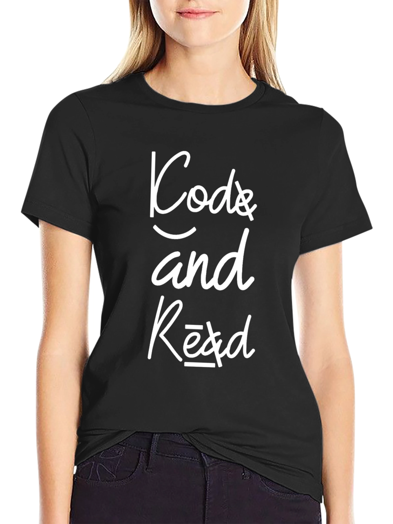 Code and Read Black T-Shirt