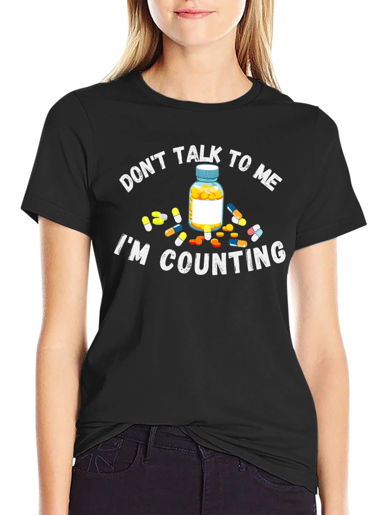 Counting Pills T-Shirt - Funny Pharmacist Tee