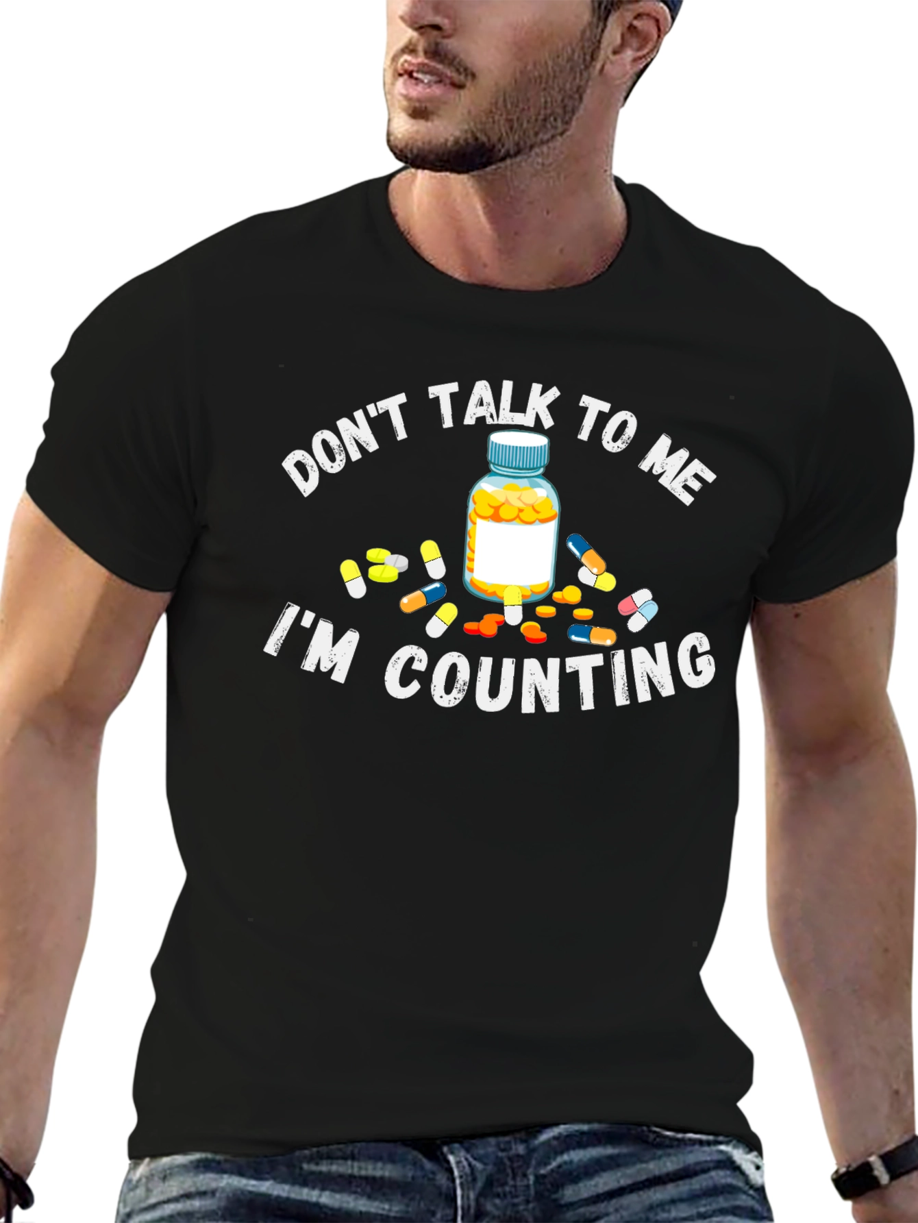 Counting Pills T-Shirt - Funny Pharmacist Tee