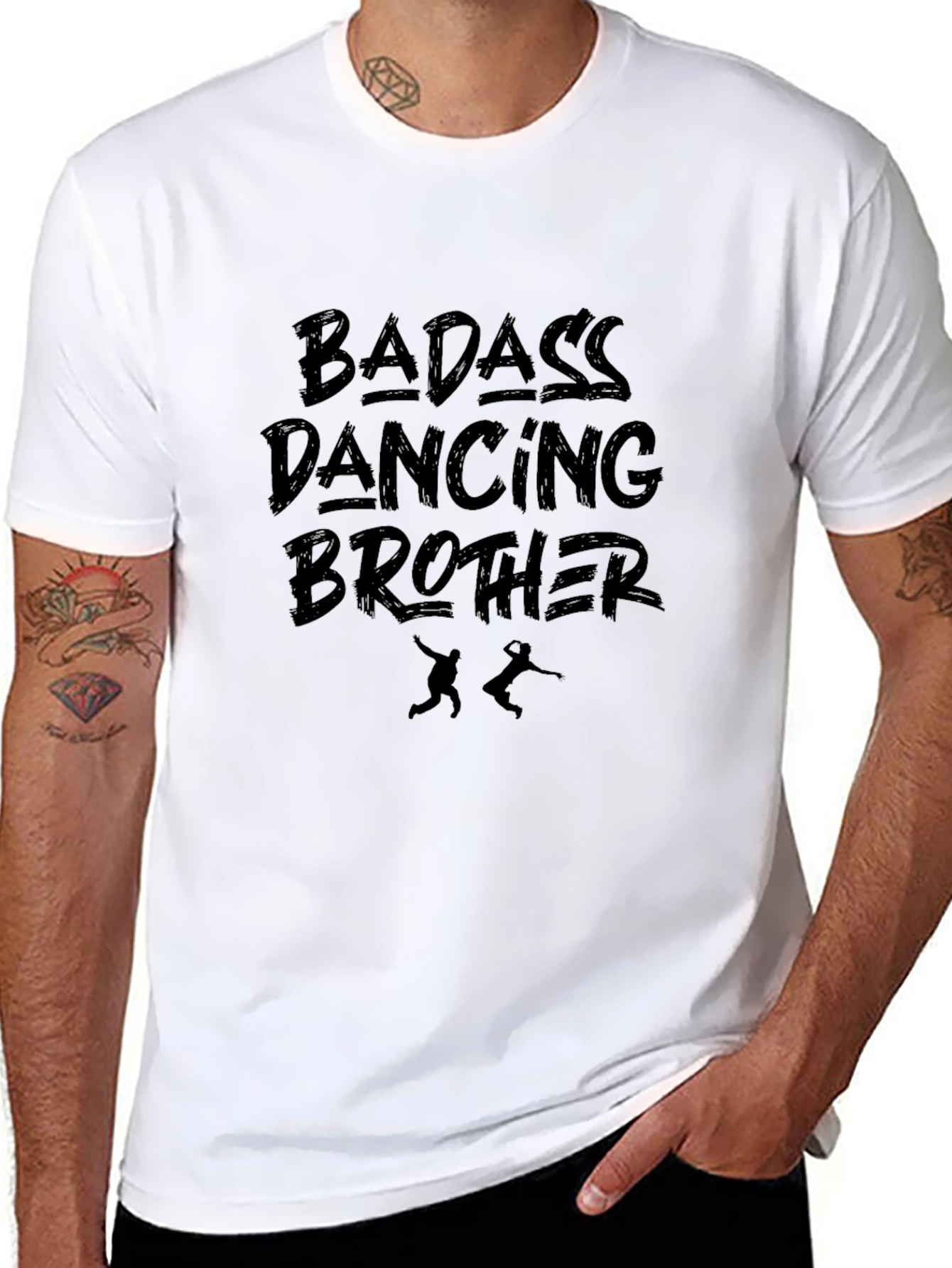 Badass Dancing Brother Graphic T-Shirt