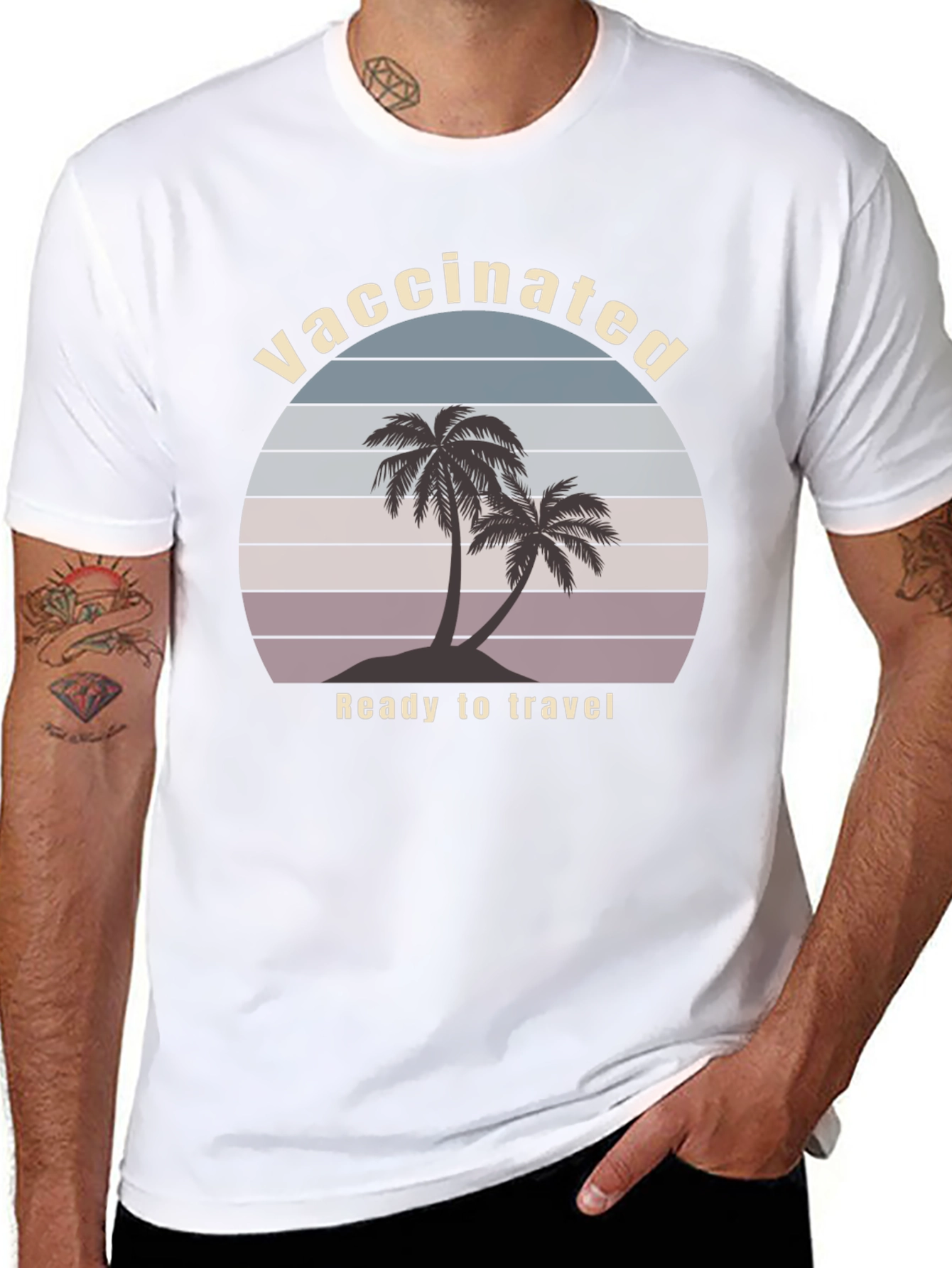 Vaccinated Ready to Travel Graphic T-Shirt