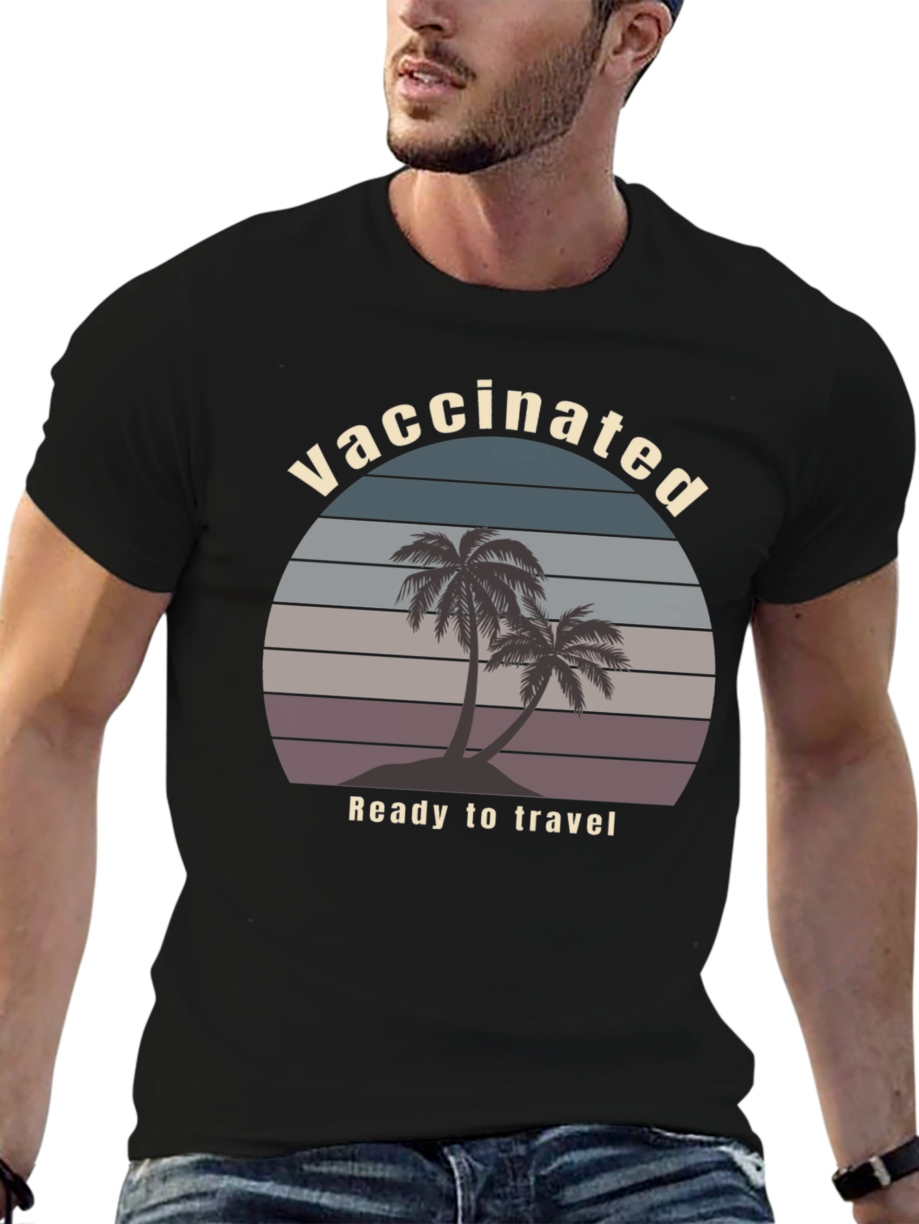 Vaccinated Ready to Travel Graphic T-Shirt
