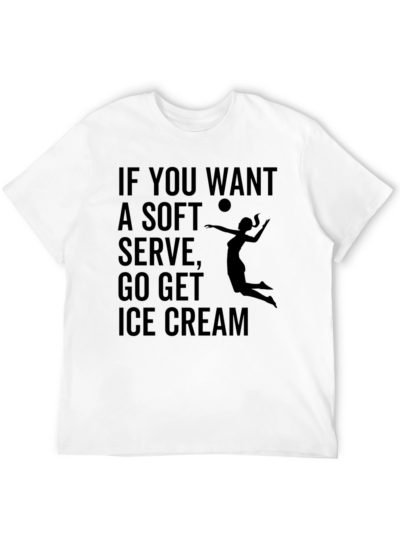 Volleyball T-Shirt: Soft Serve Ice Cream