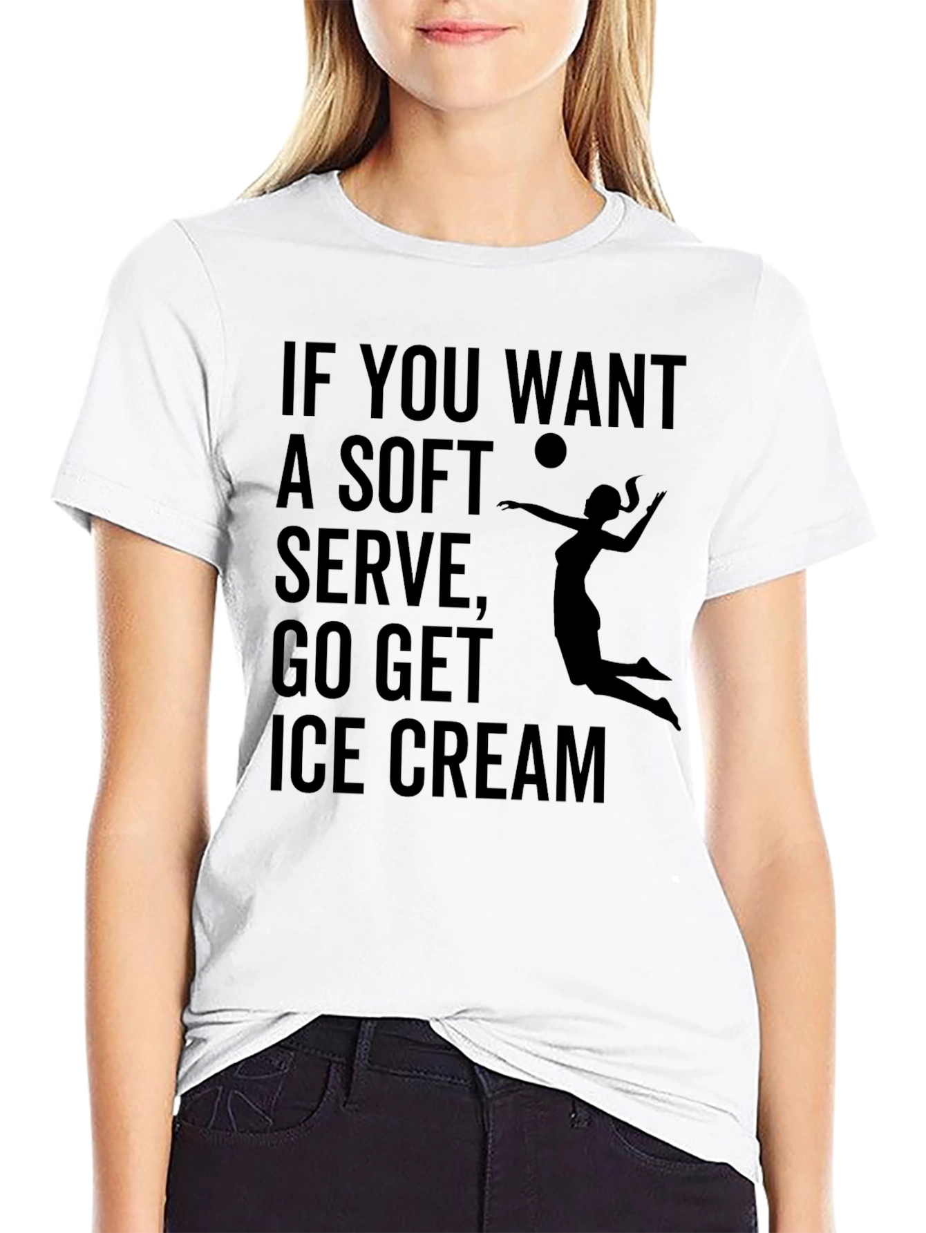 Volleyball T-Shirt: Soft Serve Ice Cream