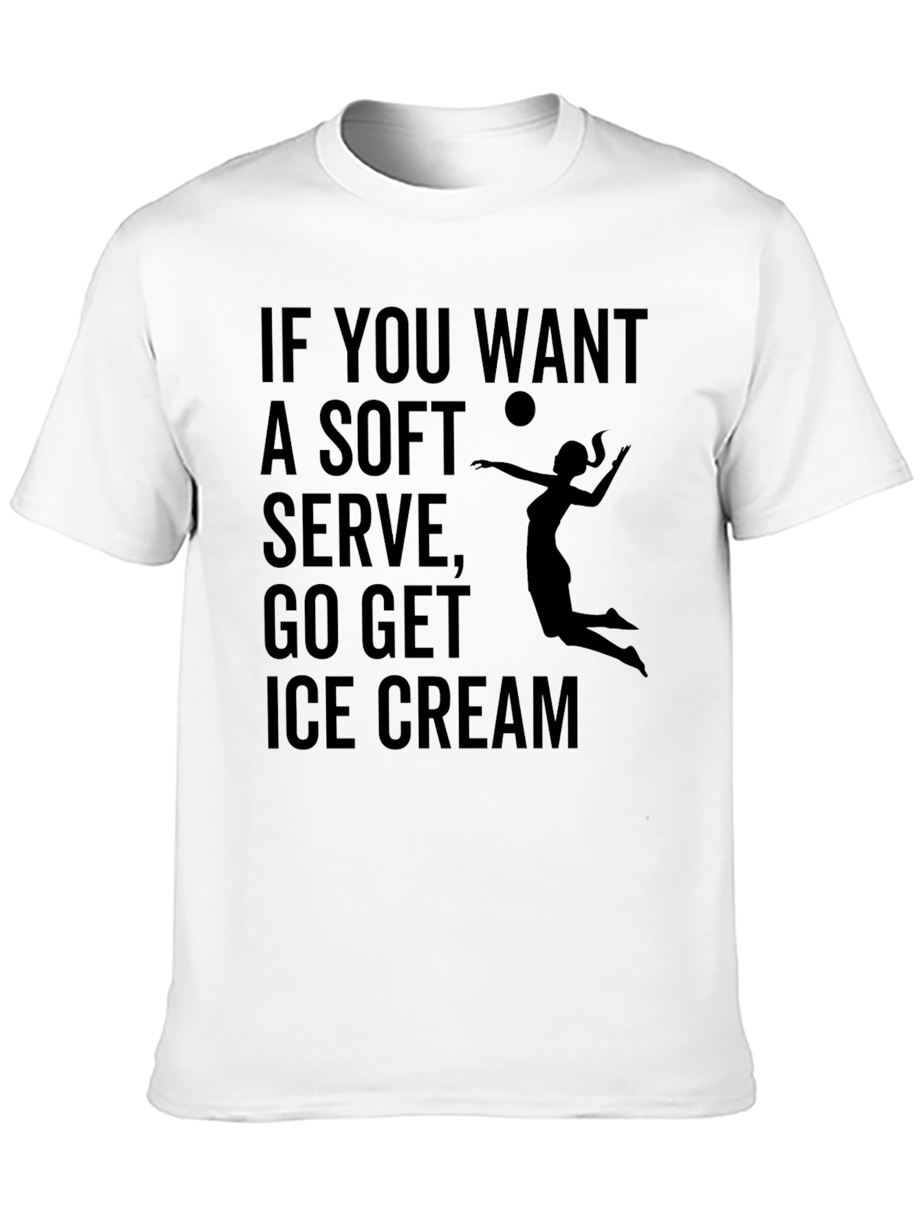 Volleyball T-Shirt: Soft Serve Ice Cream
