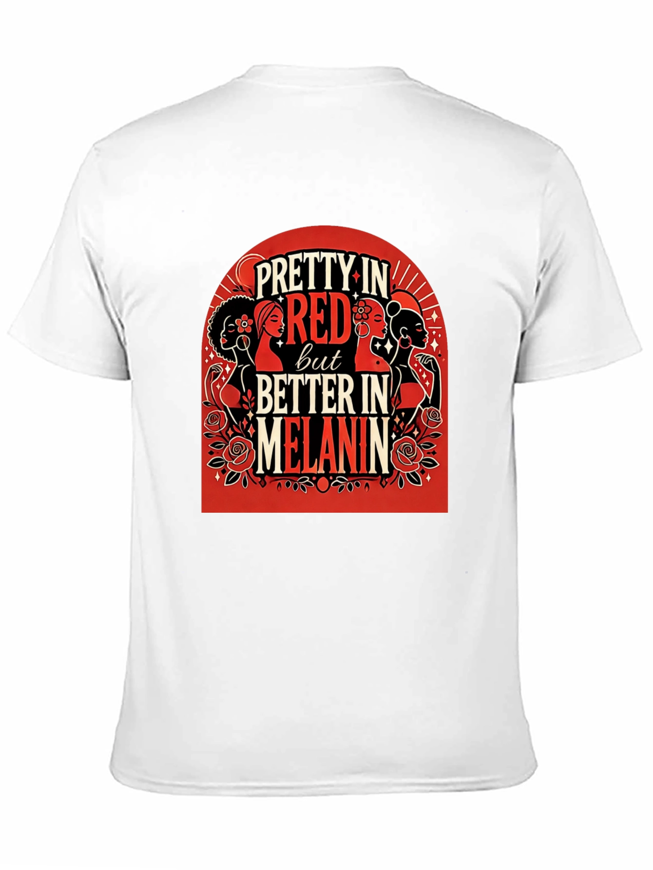 Pretty in Red Melanin Graphic T-Shirt