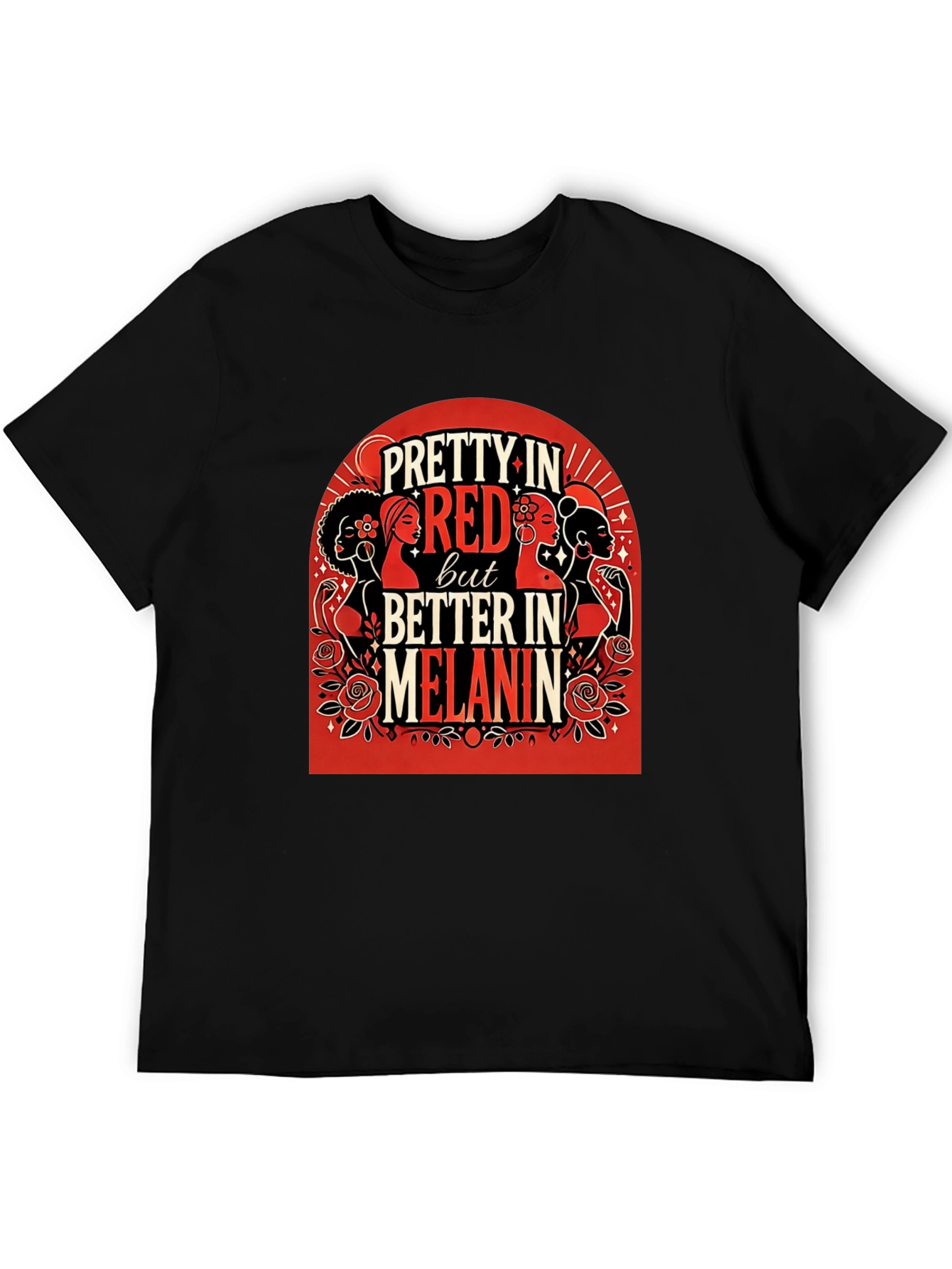 Pretty in Red Melanin Graphic T-Shirt
