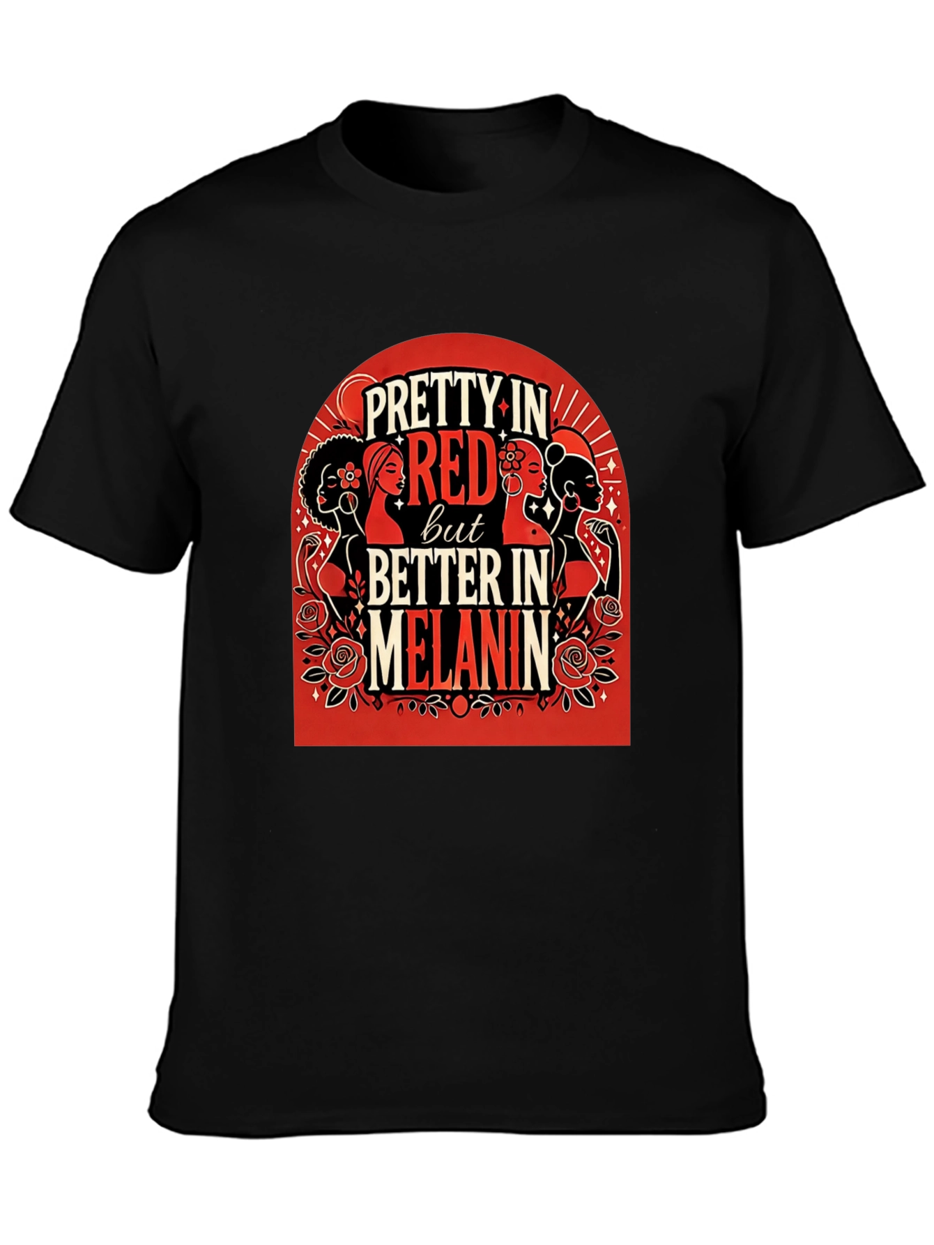 Pretty in Red Melanin Graphic T-Shirt