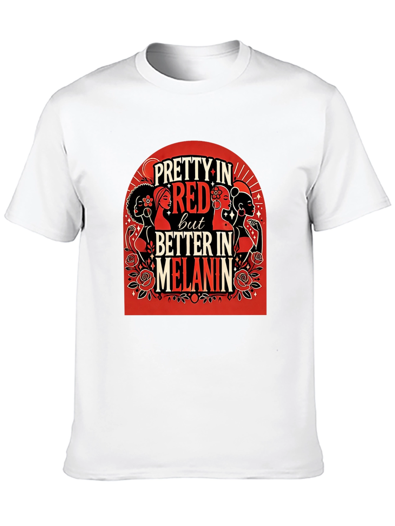 Pretty in Red Melanin Graphic T-Shirt