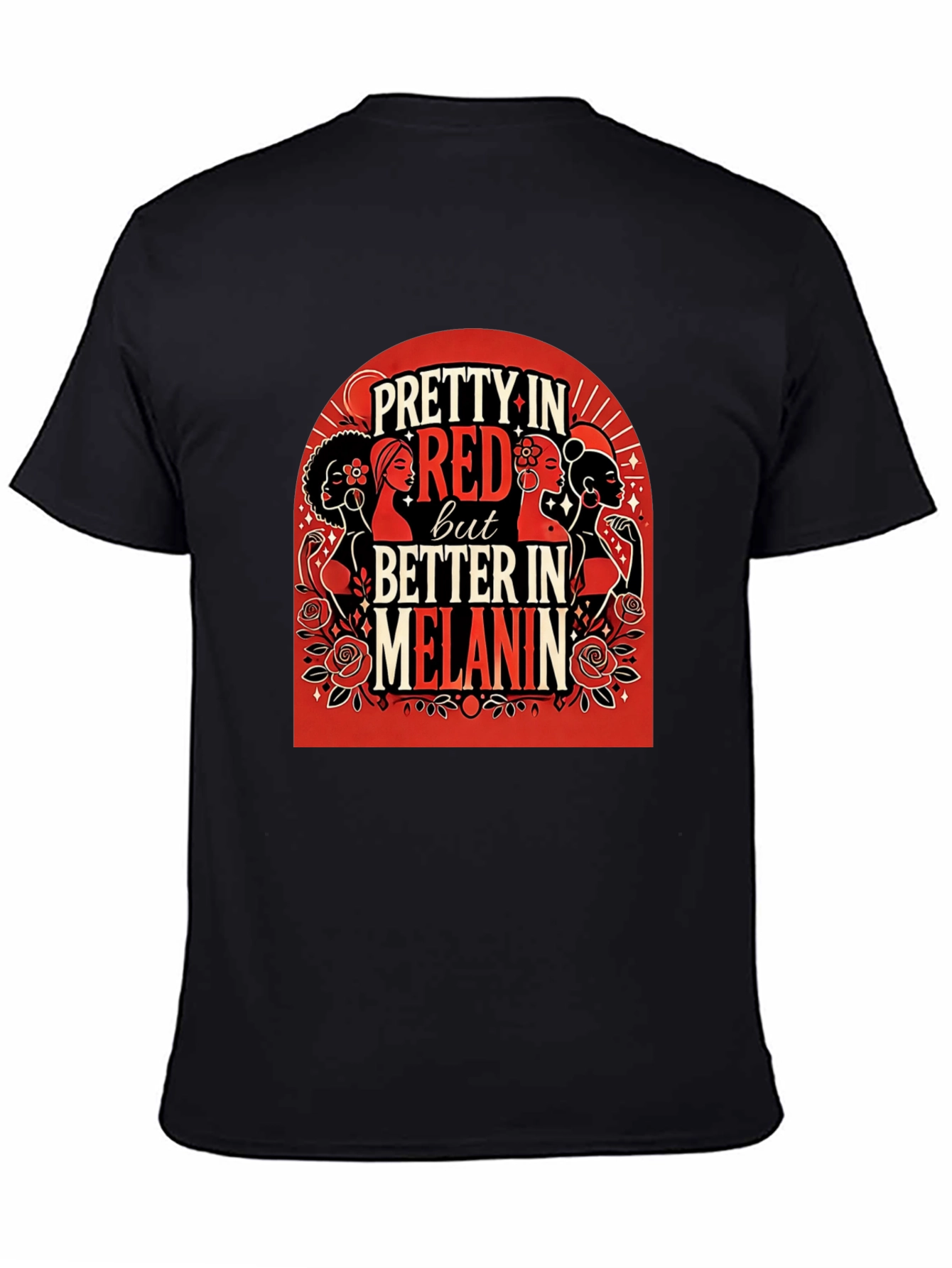 Pretty in Red Melanin Graphic T-Shirt