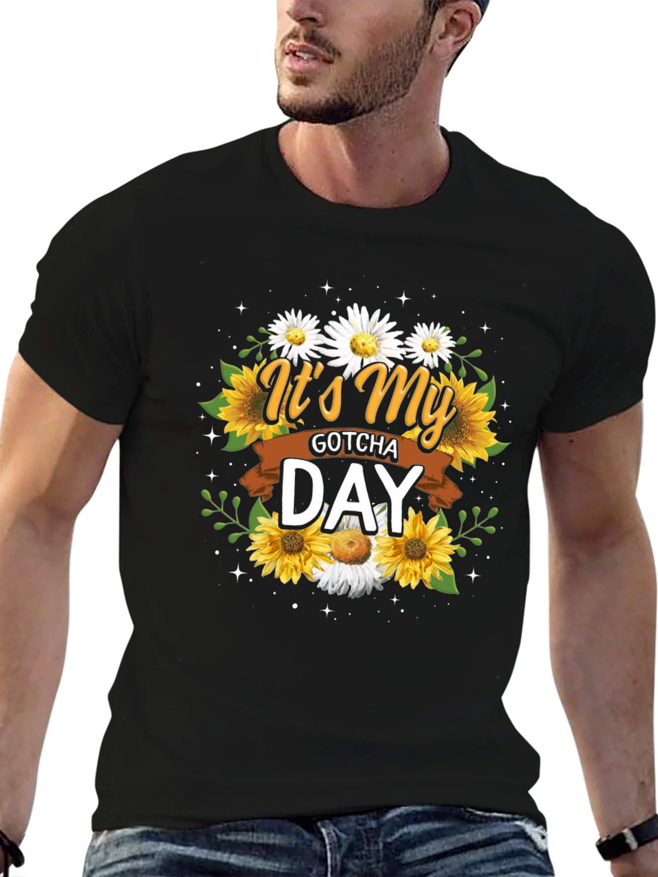 Its My Gotcha Day T-Shirt Sunflower Daisy