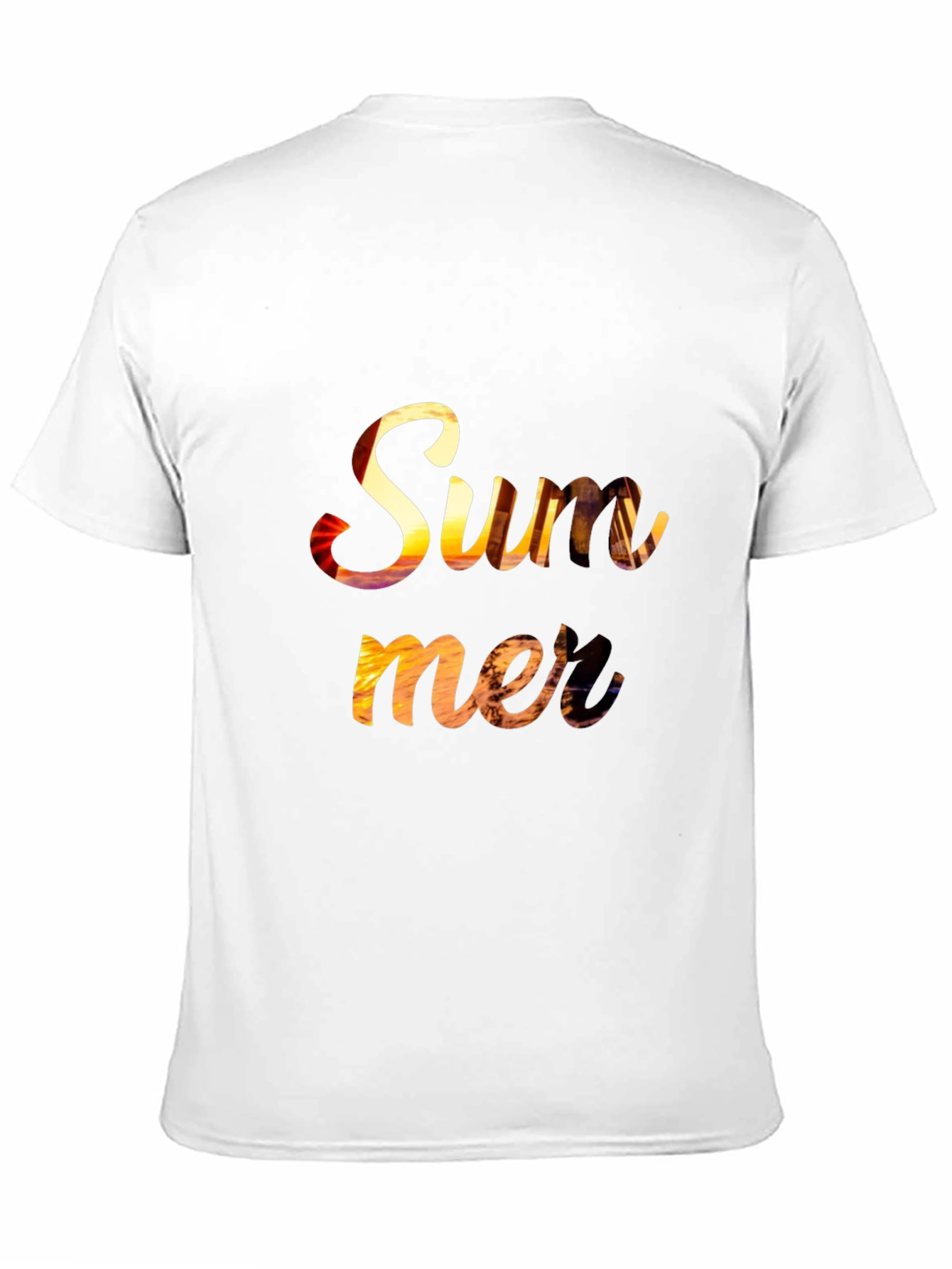 Summer Sunset Graphic Tee - Relaxed Fit Black T-Shirt