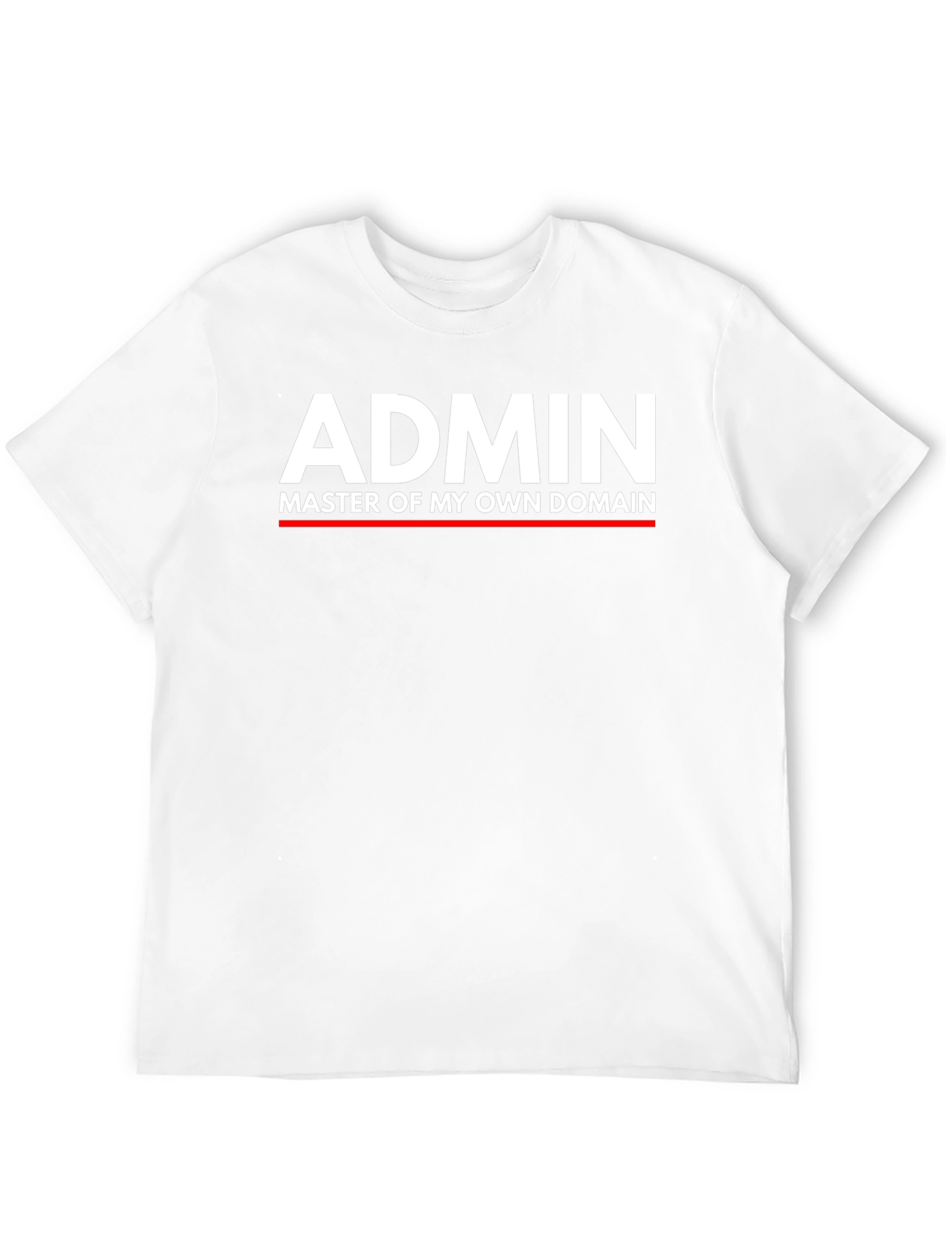 Admin Master of My Own Domain Black T-Shirt