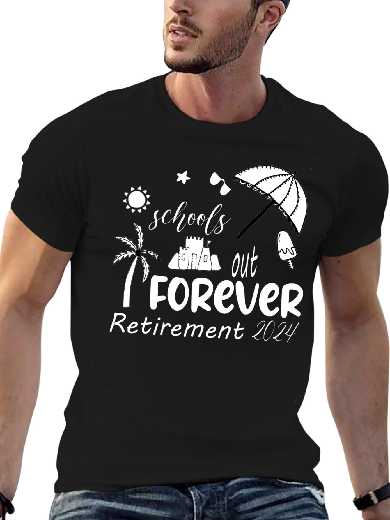 Schools Out Forever Retirement 2024 T-Shirt