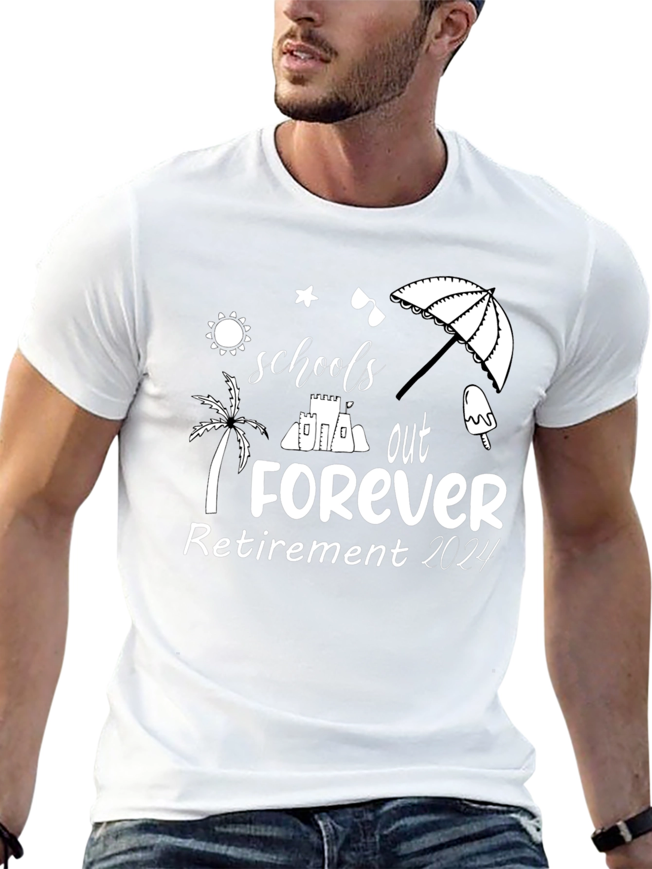 Schools Out Forever Retirement 2024 T-Shirt