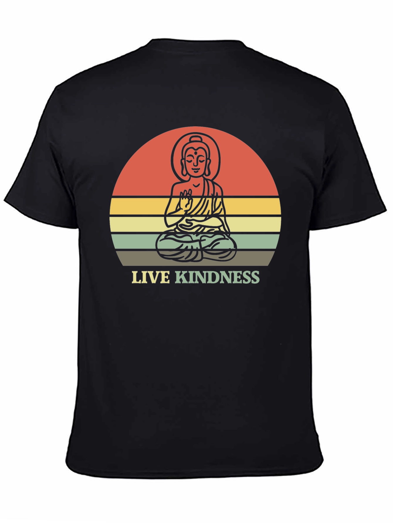 Live Kindness Buddha Graphic T-Shirt