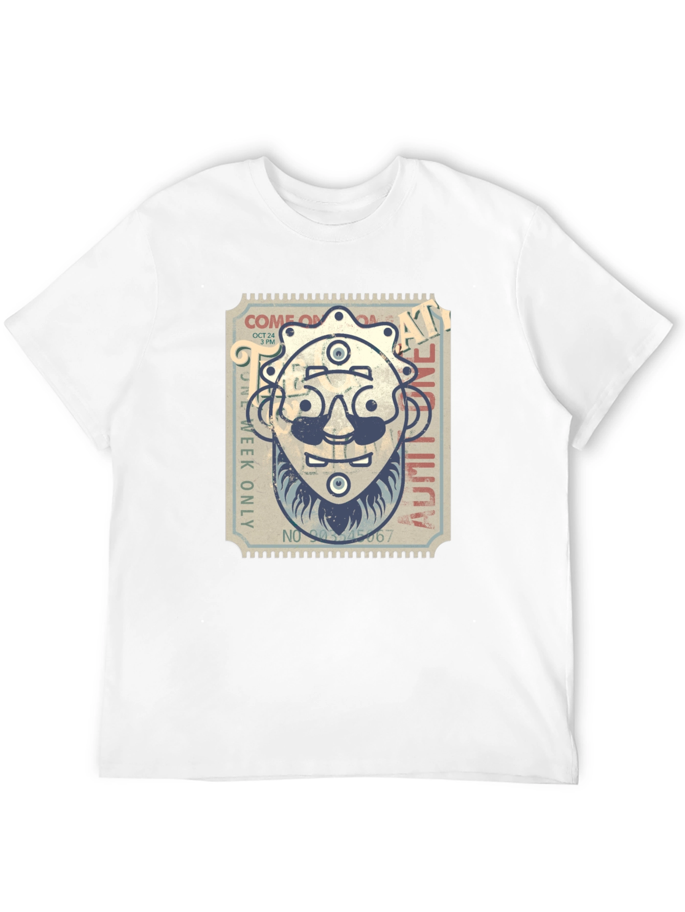 Retro Ticket Graphic Tee - Limited Admission Design