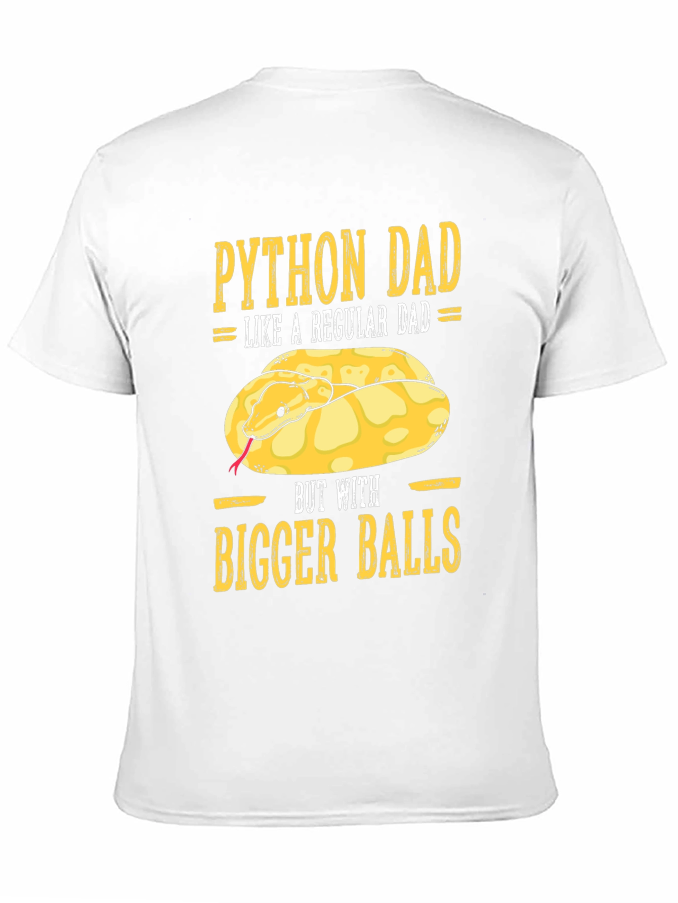 Python Dad T-Shirt Funny Snake Lover Tee