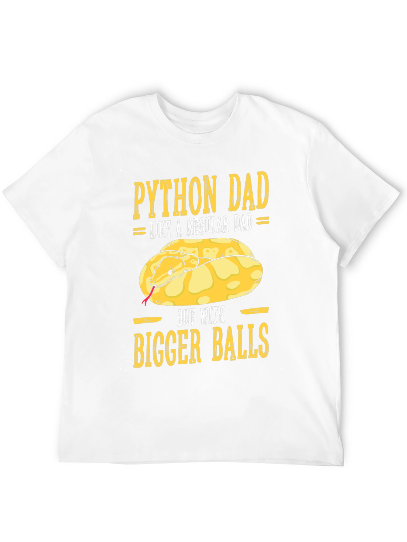 Python Dad T-Shirt Funny Snake Lover Tee