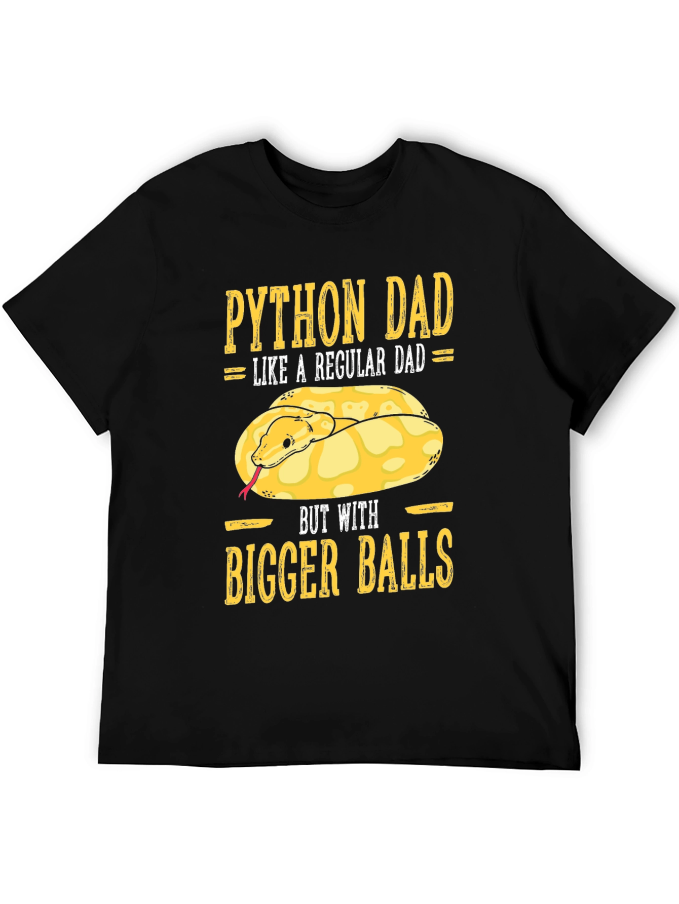 Python Dad T-Shirt Funny Snake Lover Tee