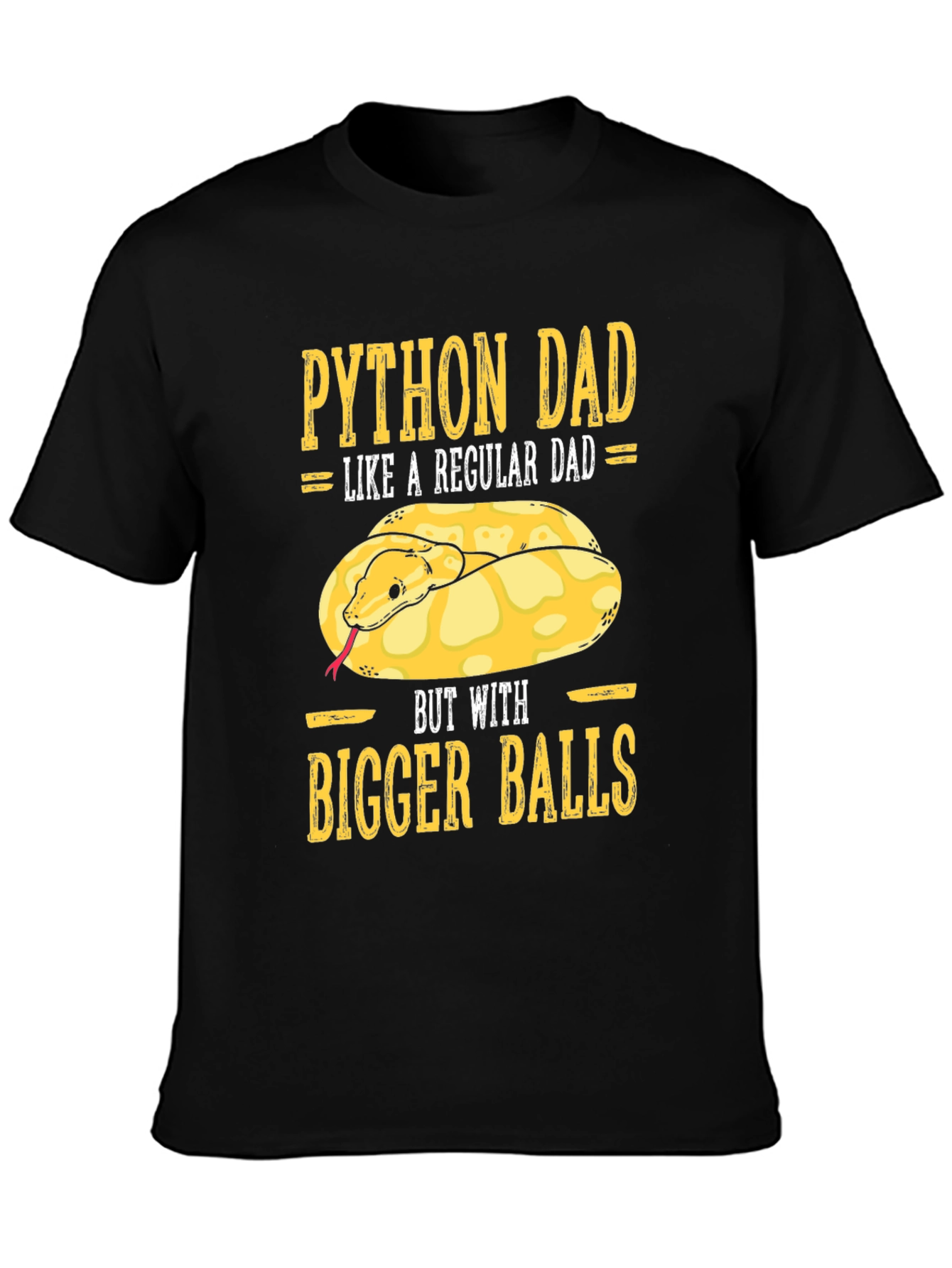 Python Dad T-Shirt Funny Snake Lover Tee