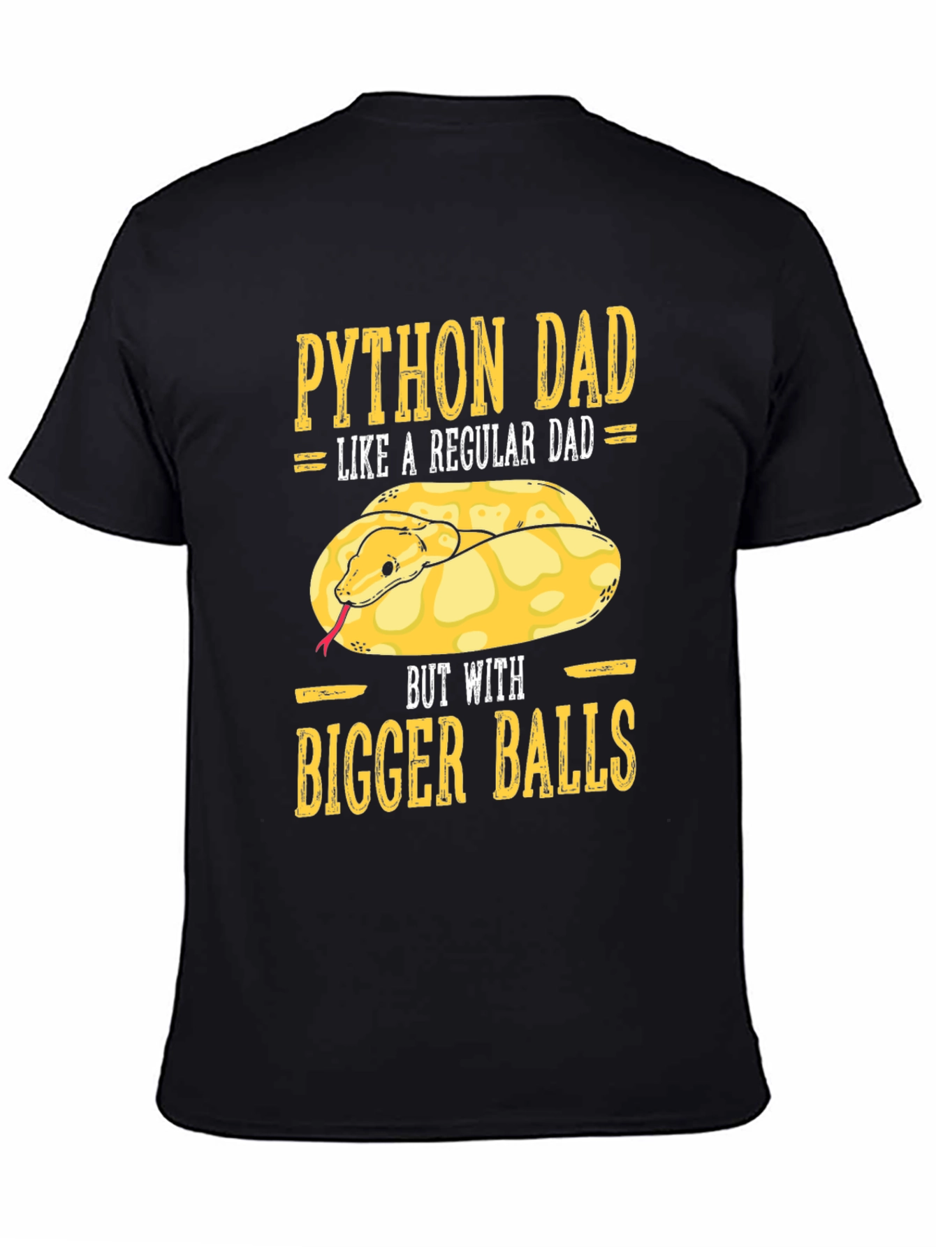 Python Dad T-Shirt Funny Snake Lover Tee