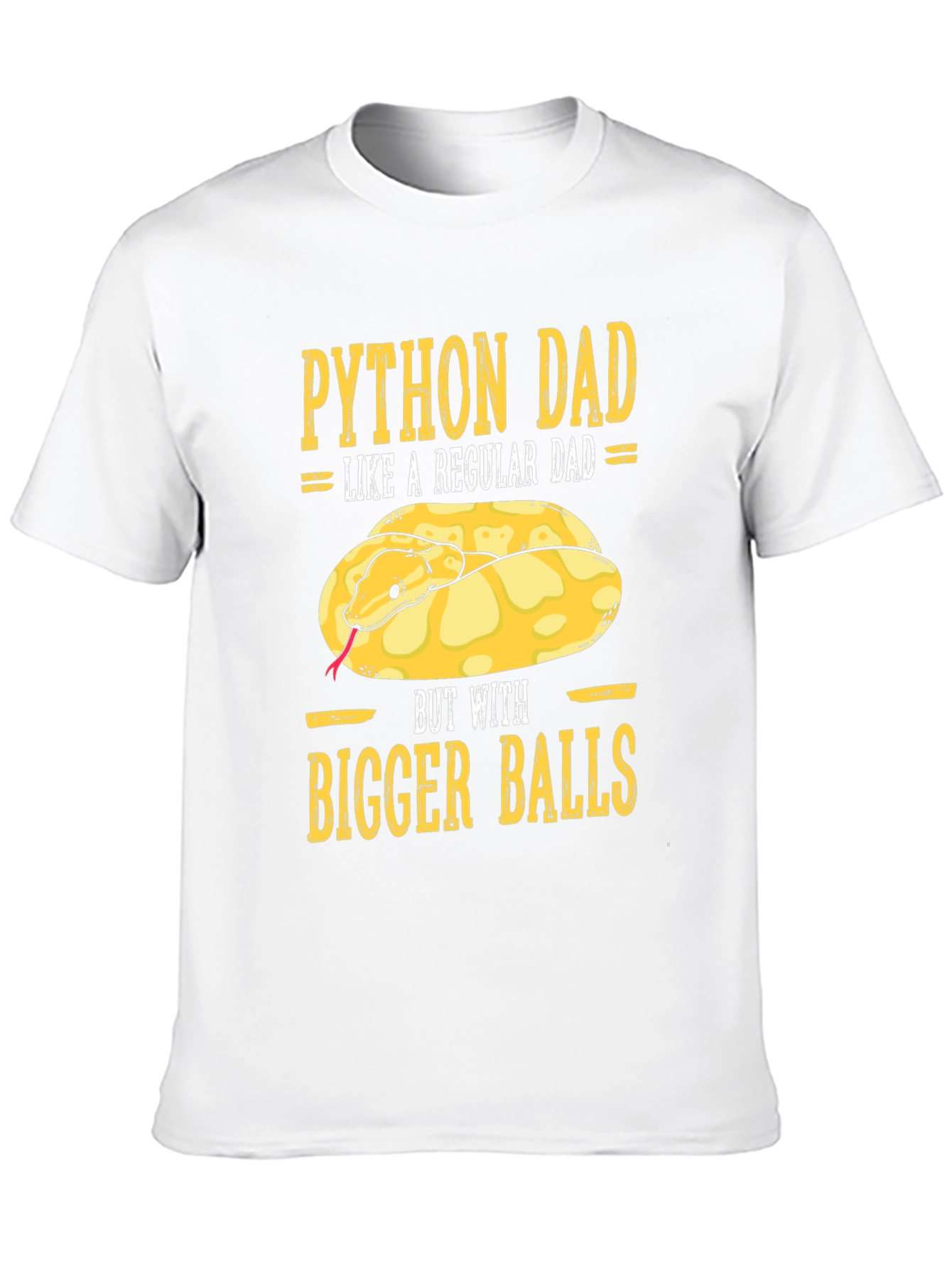 Python Dad T-Shirt Funny Snake Lover Tee