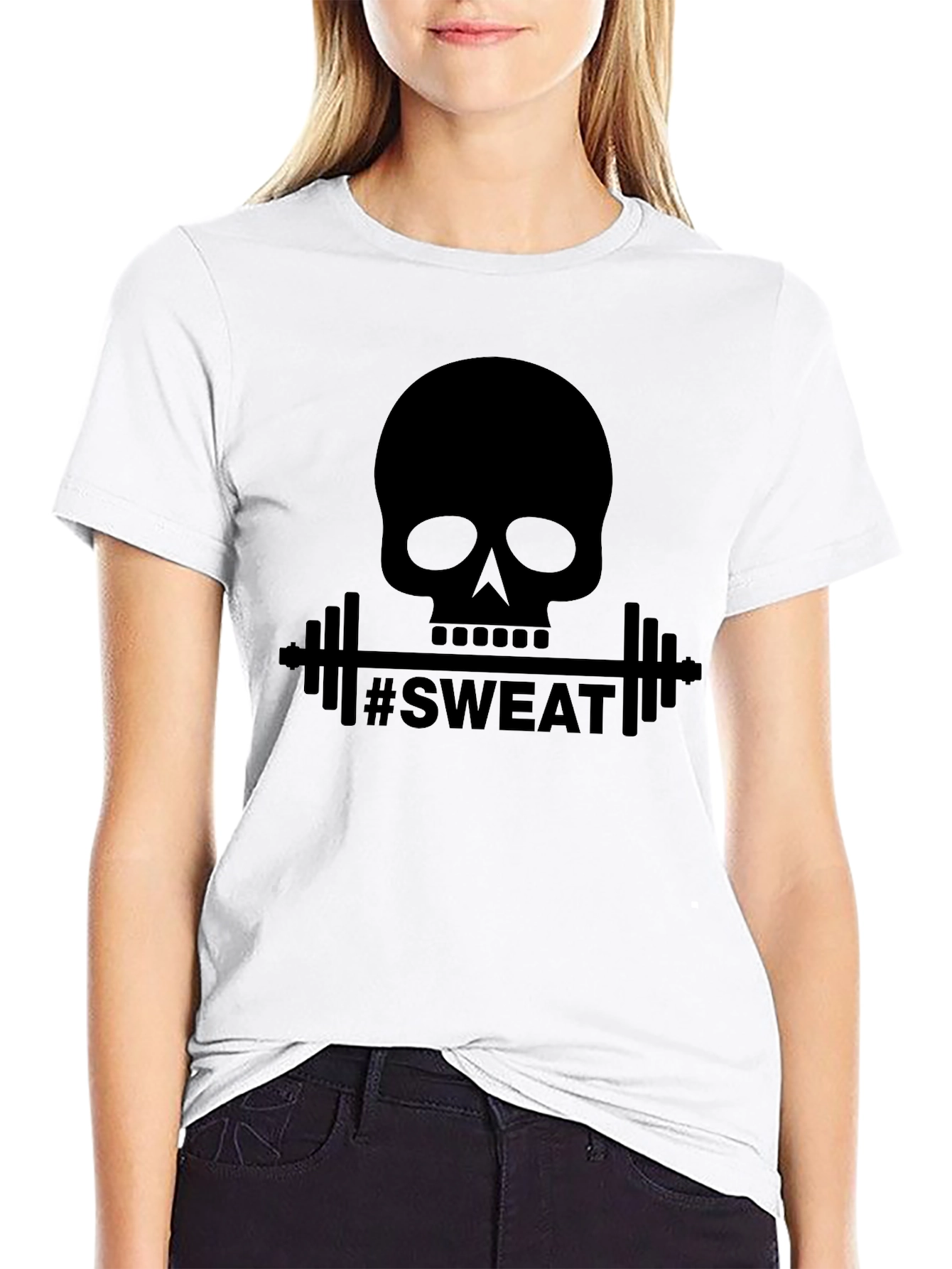 Skull & Weights #Sweat T-Shirt