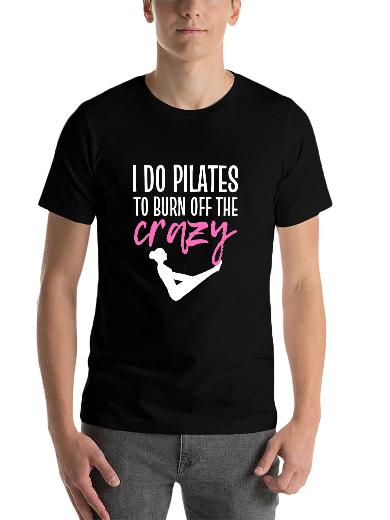 Pilates Crazy Funny T-Shirt for Exercise Lovers