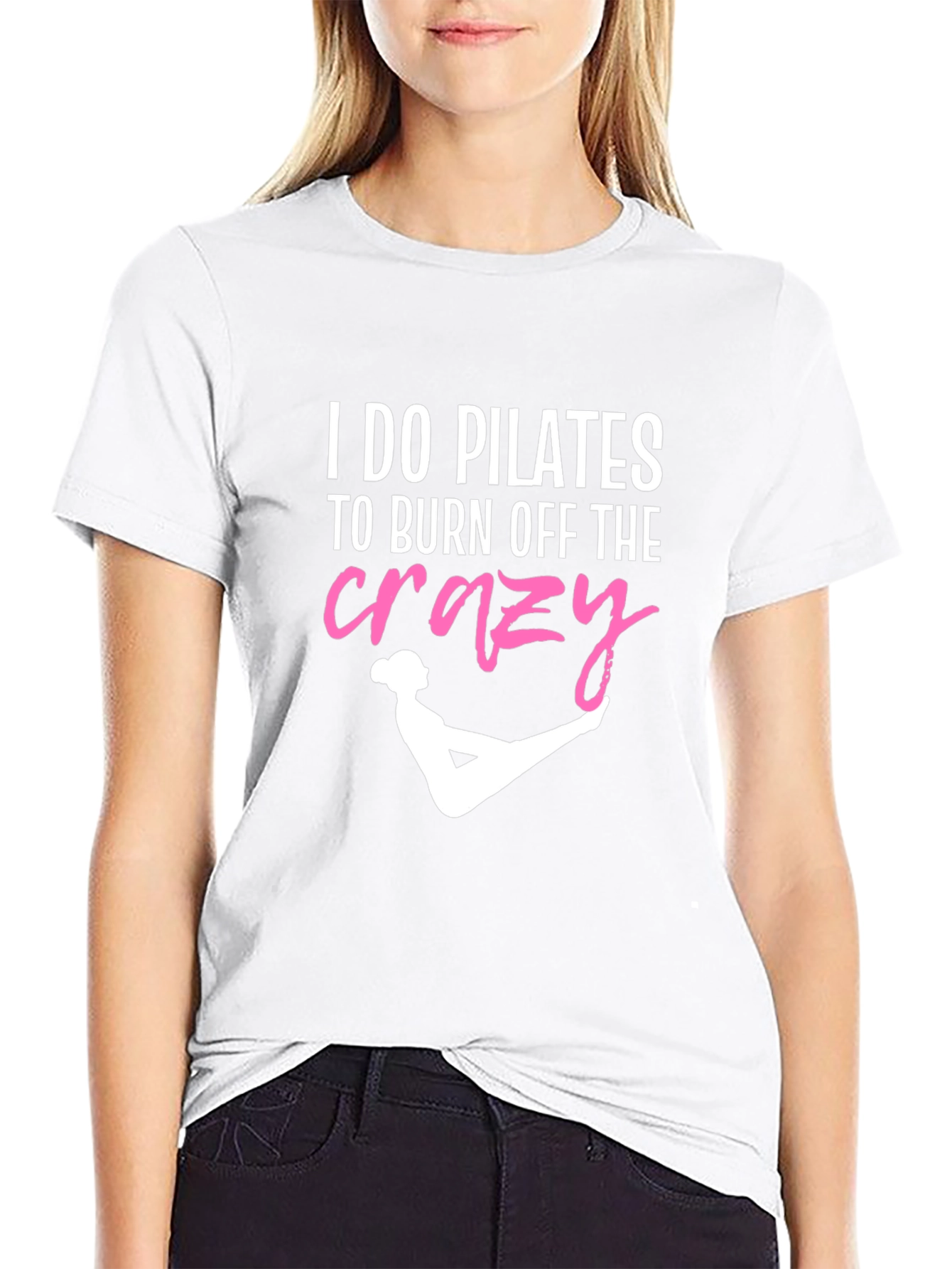 Pilates Crazy Funny T-Shirt for Exercise Lovers